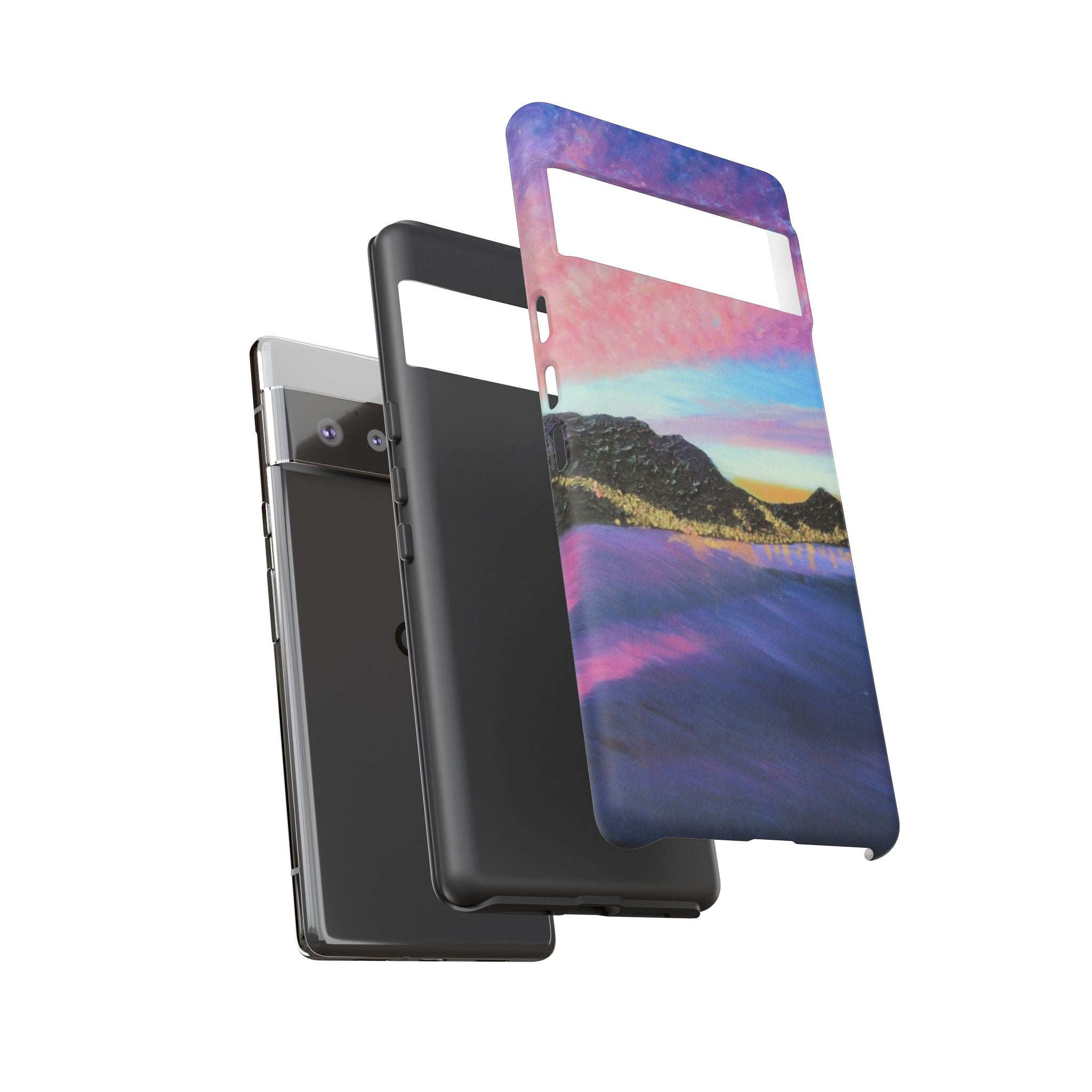 Sunset Mountain Landscape Phone Case — Colorful Sky Tough Case