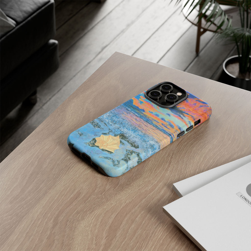 Beach Sunset Phone Case — Tropical Ocean Waves Protective iPhone Cover
