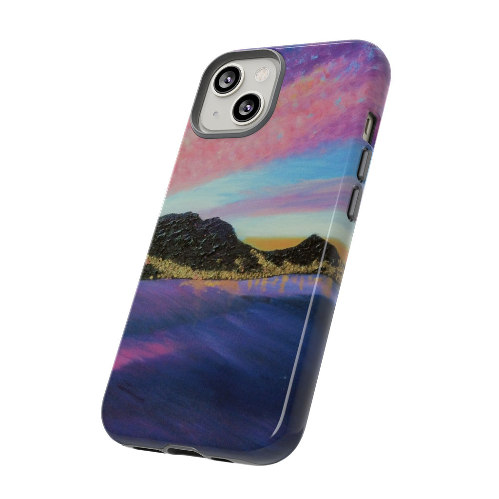 Sunset Mountain Landscape Phone Case — Colorful Sky Tough Case