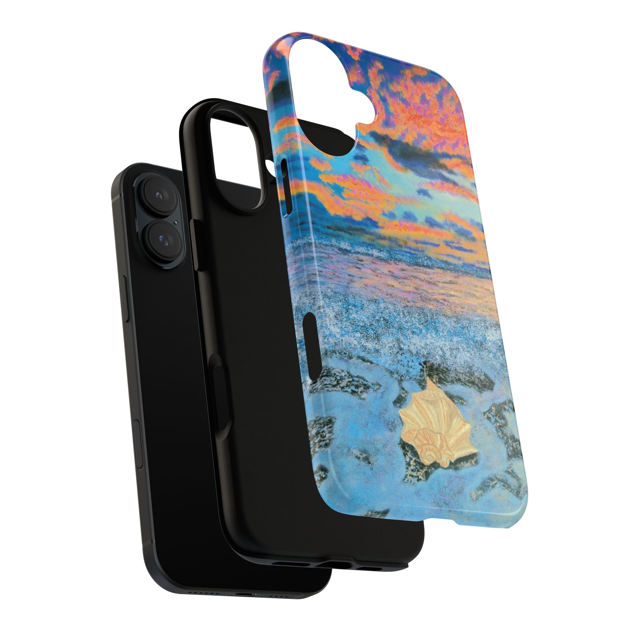 Beach Sunset Phone Case — Tropical Ocean Waves Protective iPhone Cover