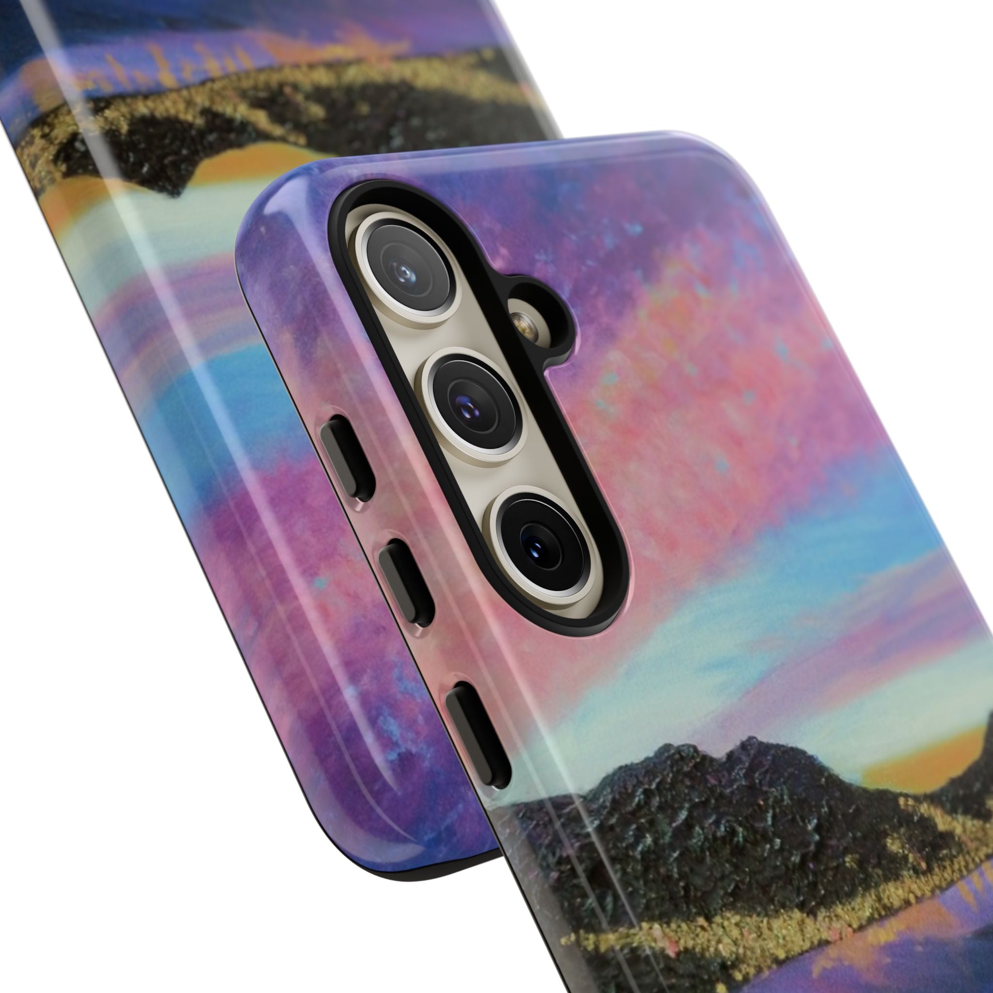 Sunset Mountain Landscape Phone Case — Colorful Sky Tough Case