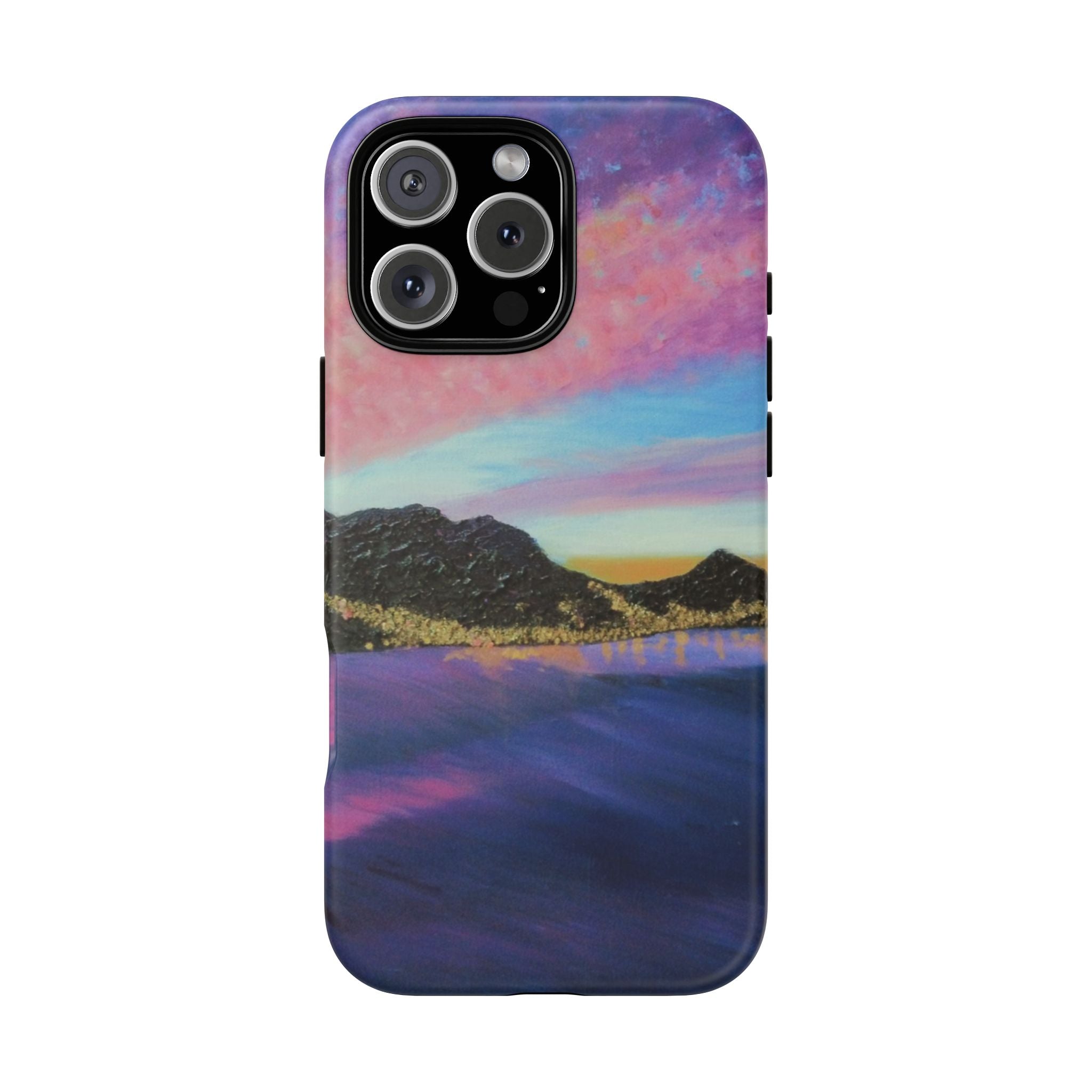 Sunset Mountain Landscape Phone Case — Colorful Sky Tough Case