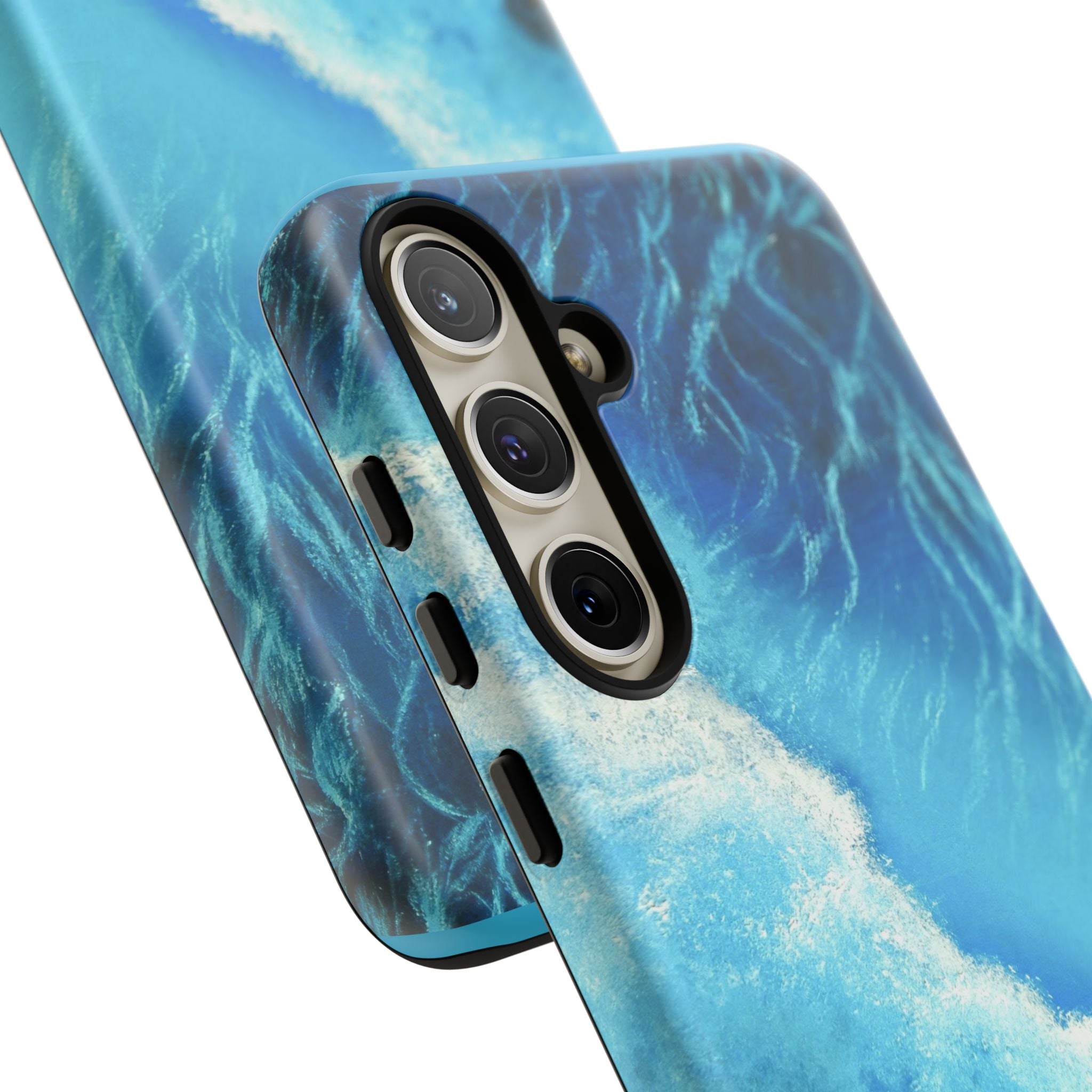 Ocean Wave Tough Phone Case — Blue Sea Water Protective Cover