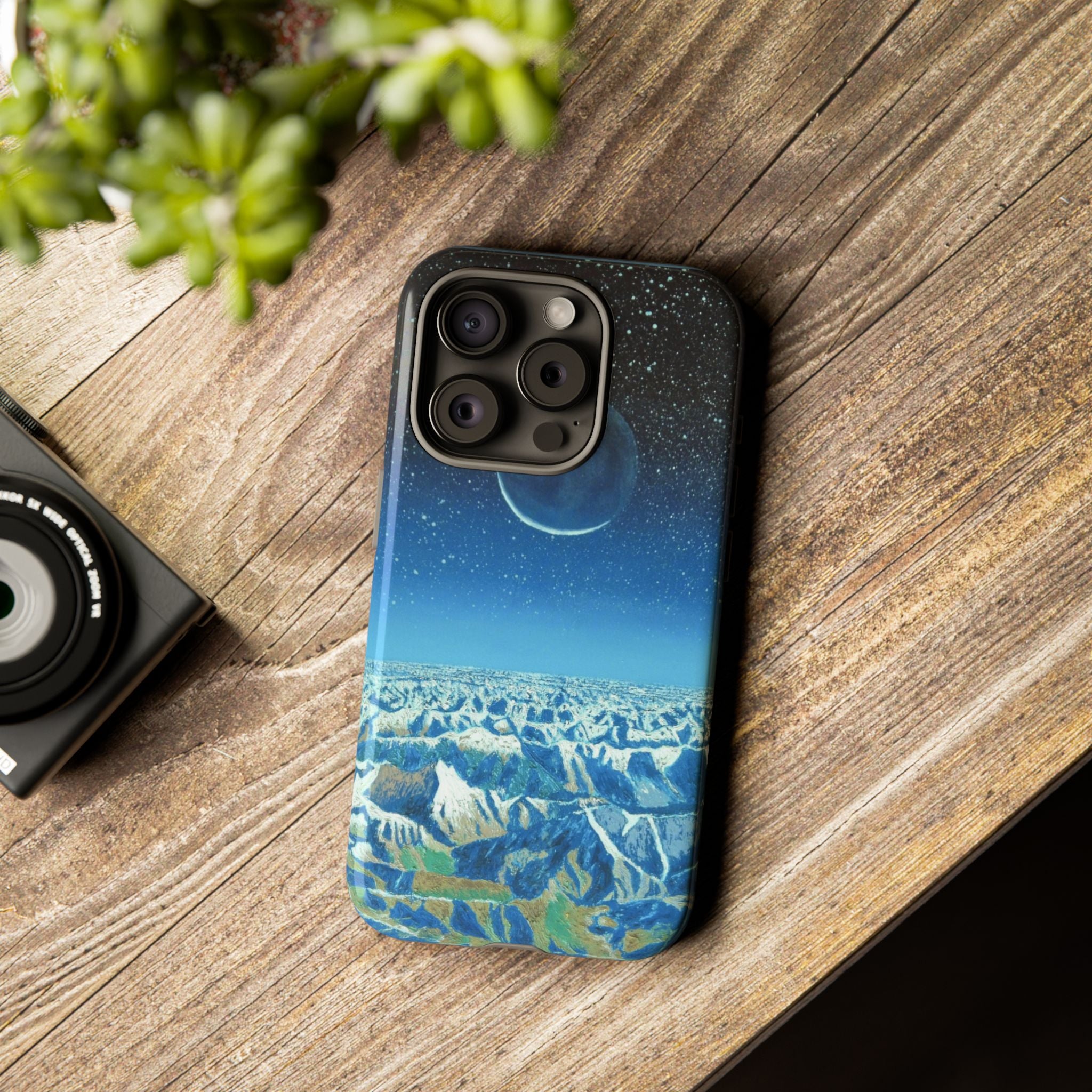 Moon- Himalayas Phone Case — Night Sky Crescent Moon Protective Tough Case