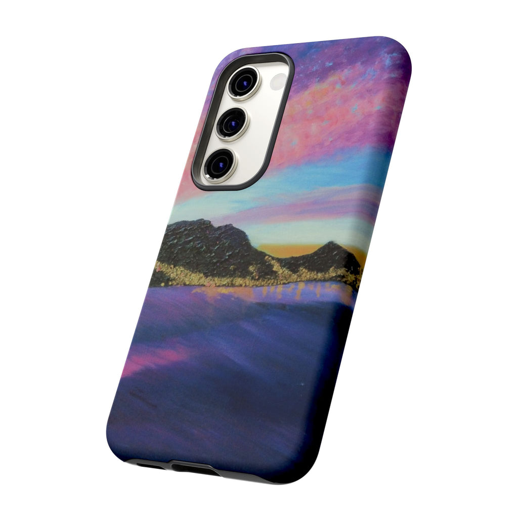 Sunset Mountain Landscape Phone Case — Colorful Sky Tough Case