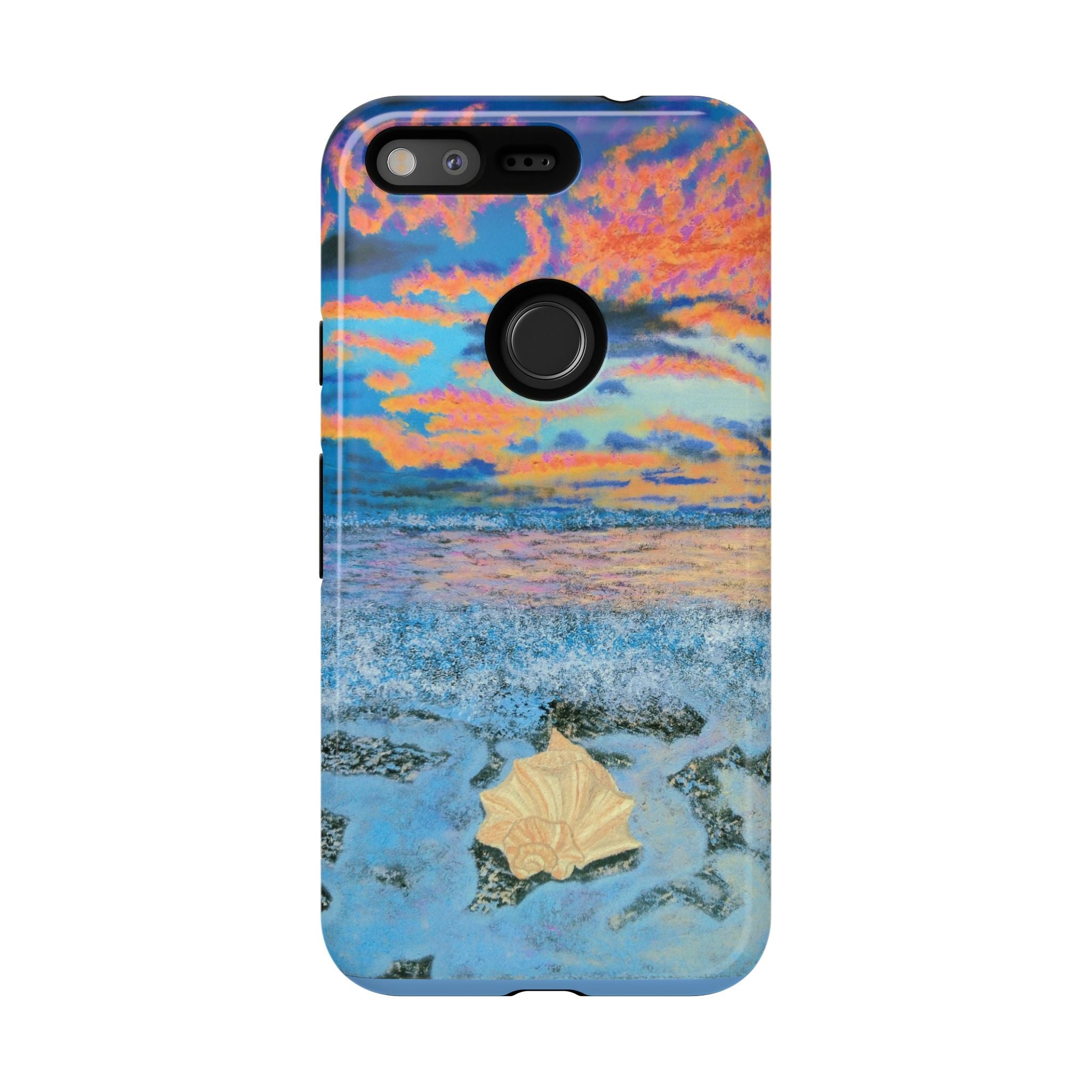 Beach Sunset Phone Case — Tropical Ocean Waves Protective iPhone Cover