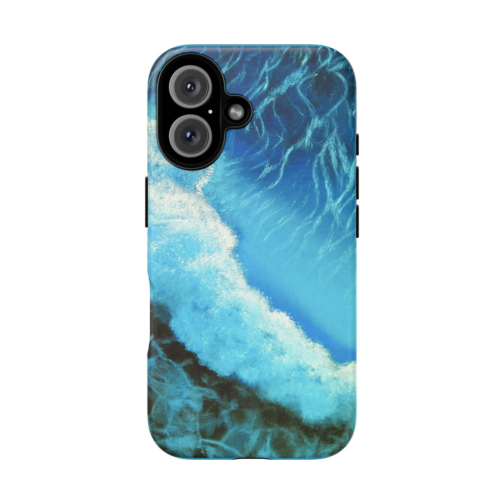 Ocean Wave Tough Phone Case — Blue Sea Water Protective Cover