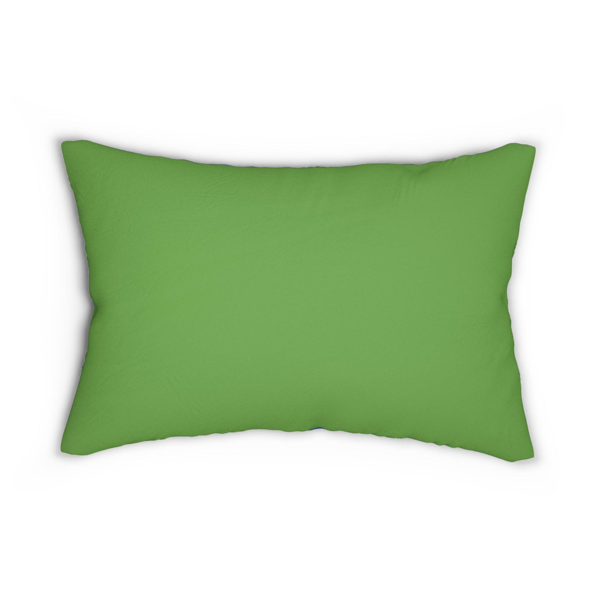 Scenic Meadow Lumbar Pillow — Green Landscape Decorative Throw Pillow
