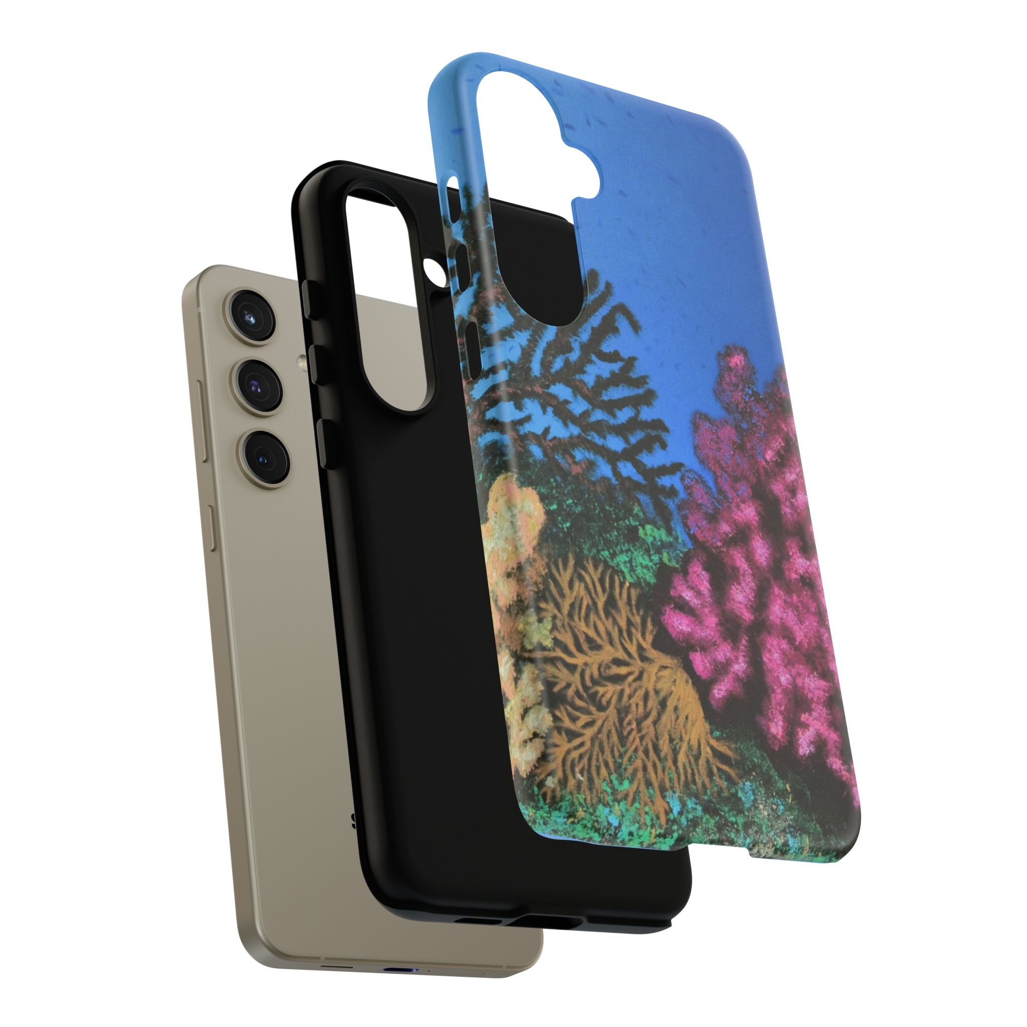 Coral Reef Tough Phone Case — Underwater Ocean Art iPhone Protector