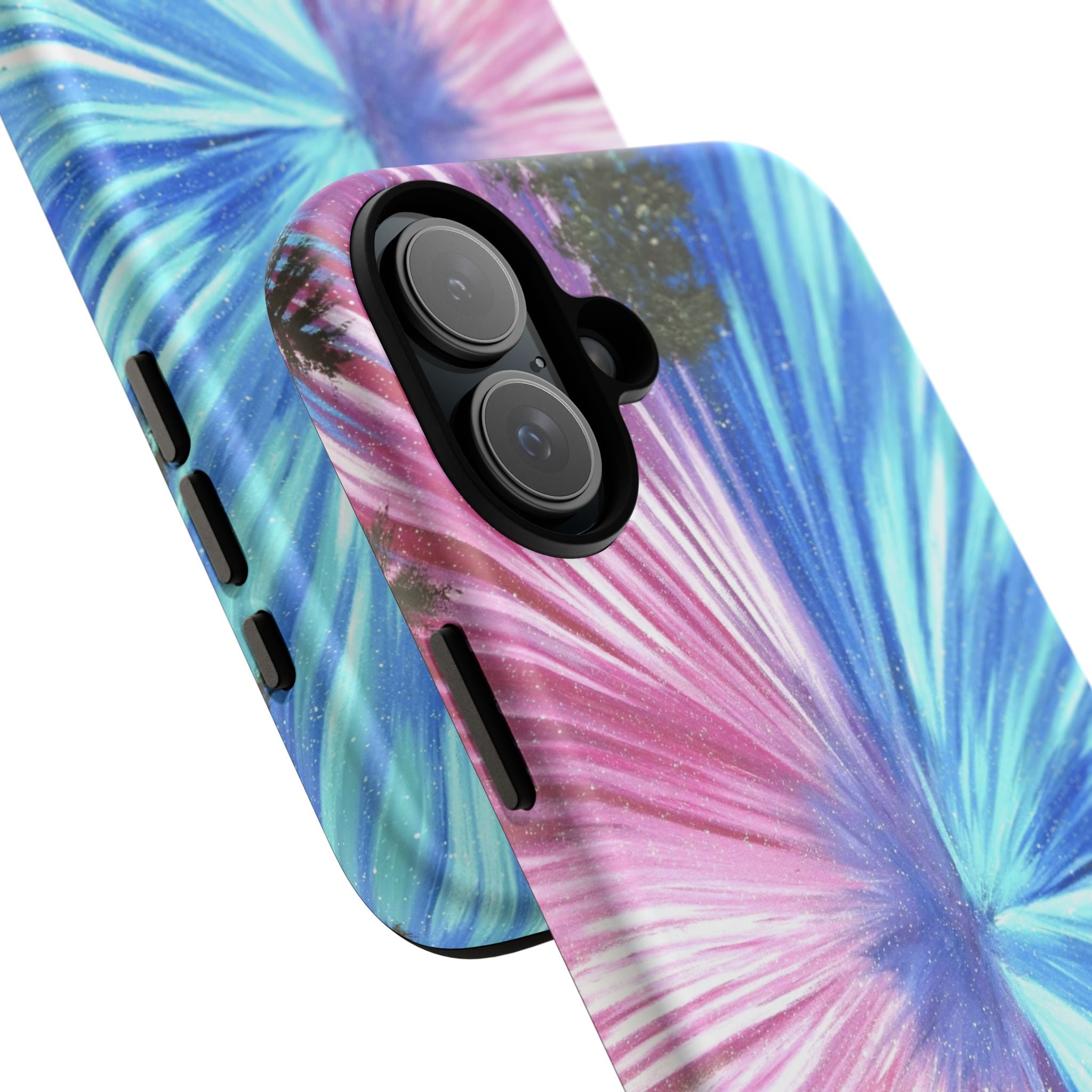 Phone Case — Pink & Blue Burst Tough Protective Case