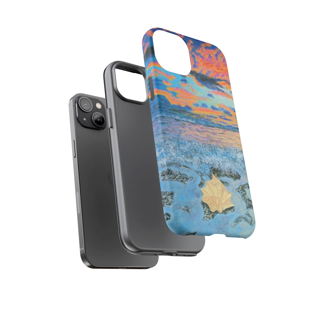Beach Sunset Phone Case — Tropical Ocean Waves Protective iPhone Cover