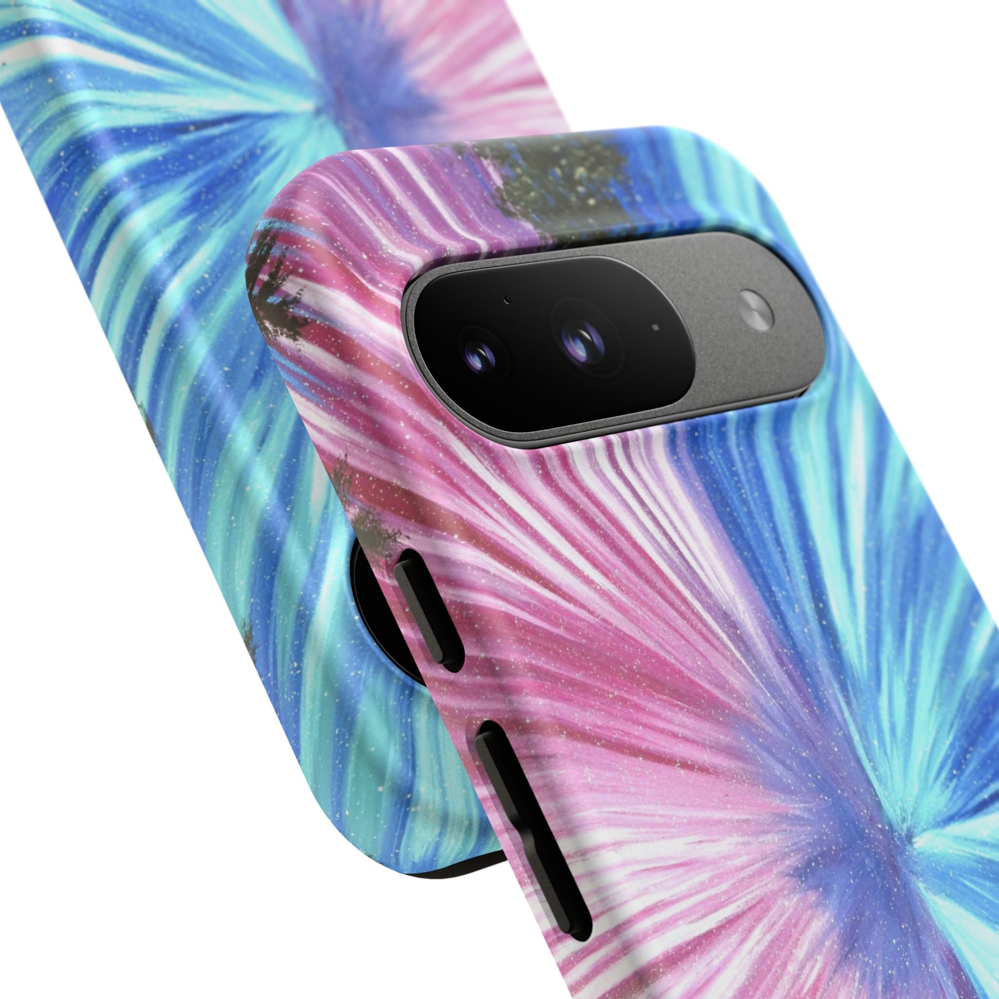 Phone Case — Pink & Blue Burst Tough Protective Case