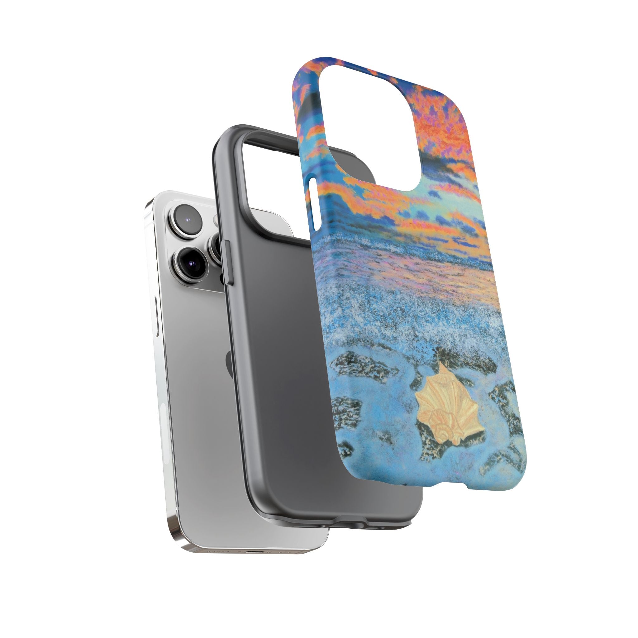 Beach Sunset Phone Case — Tropical Ocean Waves Protective iPhone Cover