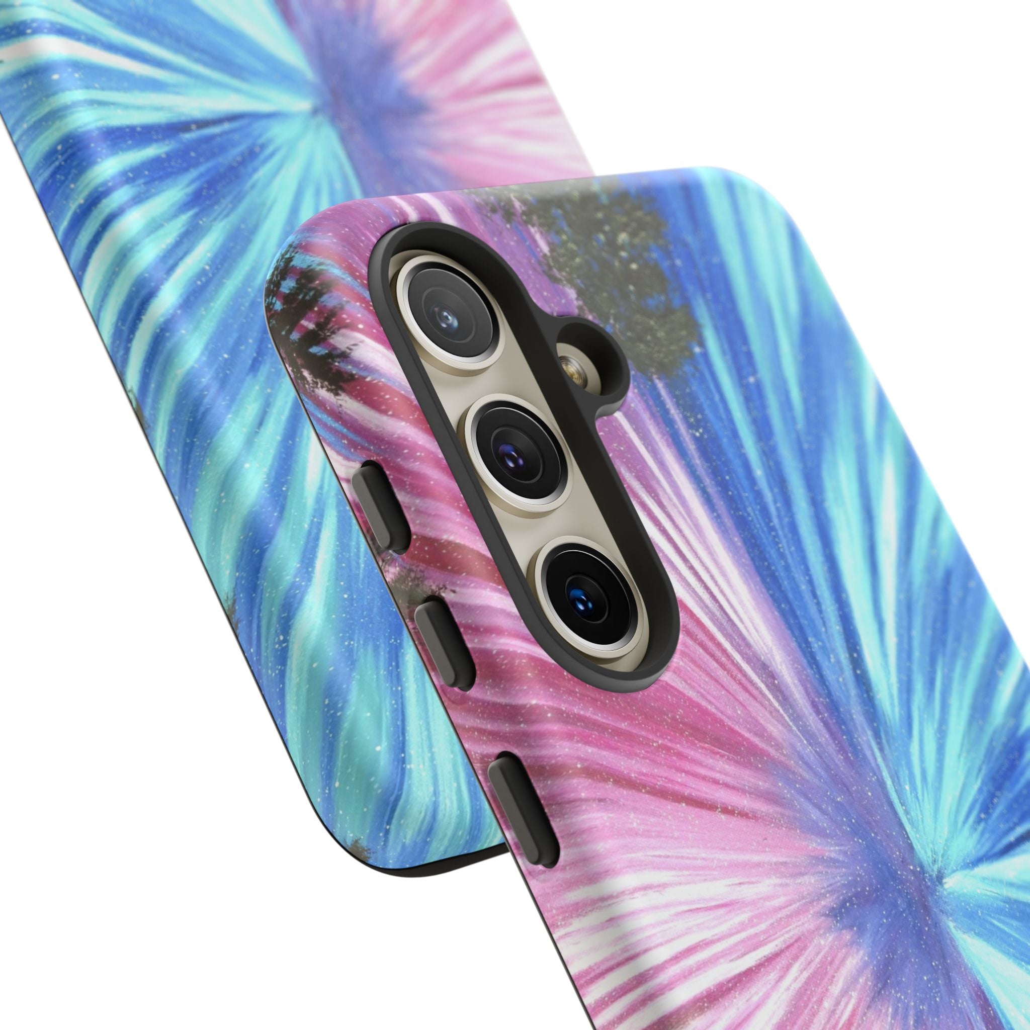 Phone Case — Pink & Blue Burst Tough Protective Case