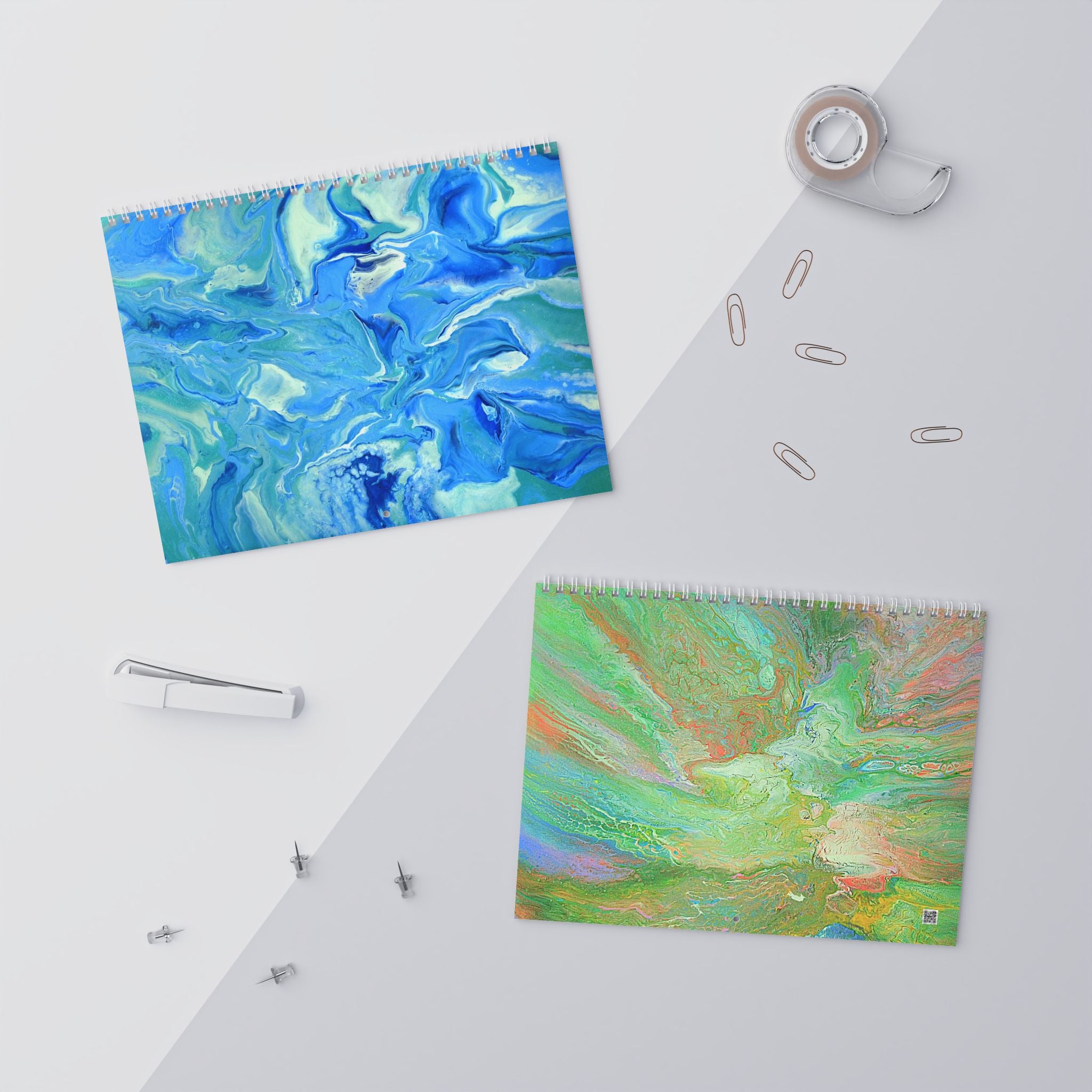 2026 Minimal Pink Wall Calendar — Monthly Grid Calendar for Home & Office