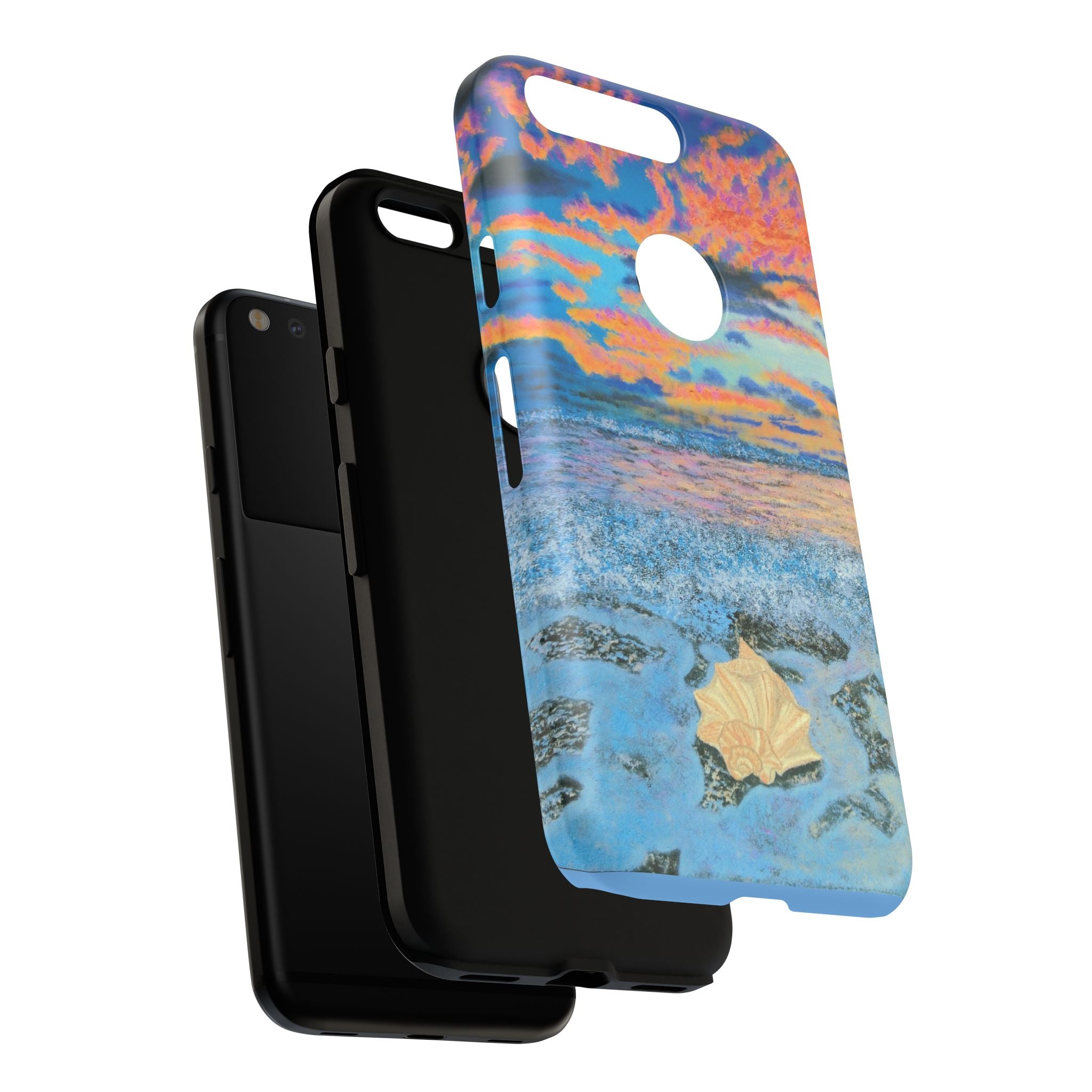 Beach Sunset Phone Case — Tropical Ocean Waves Protective iPhone Cover