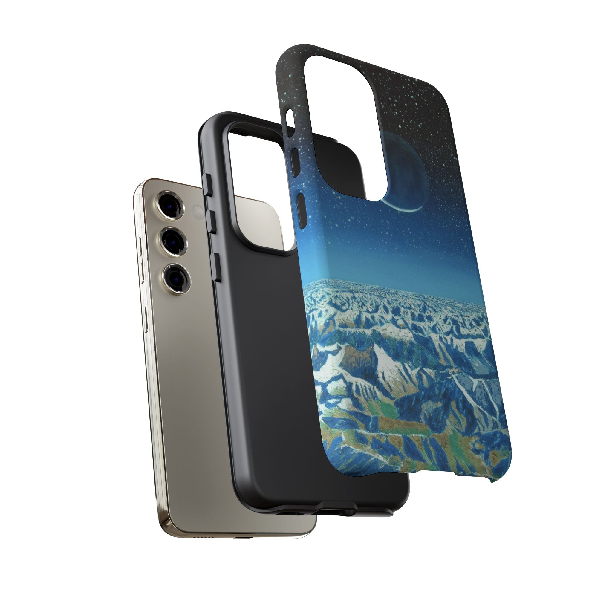 Moon- Himalayas Phone Case — Night Sky Crescent Moon Protective Tough Case