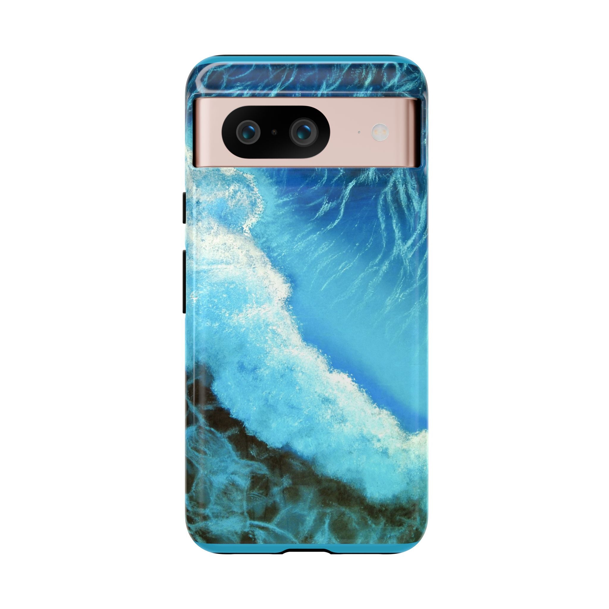 Ocean Wave Tough Phone Case — Blue Sea Water Protective Cover