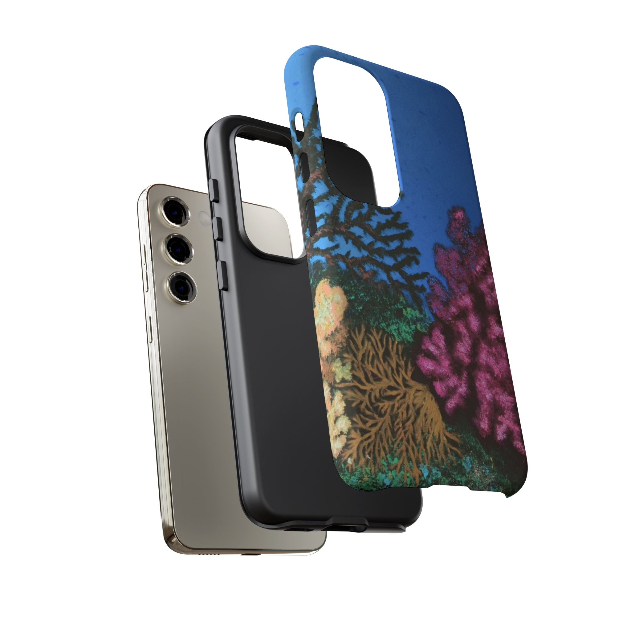 Coral Reef Tough Phone Case — Underwater Ocean Art iPhone Protector