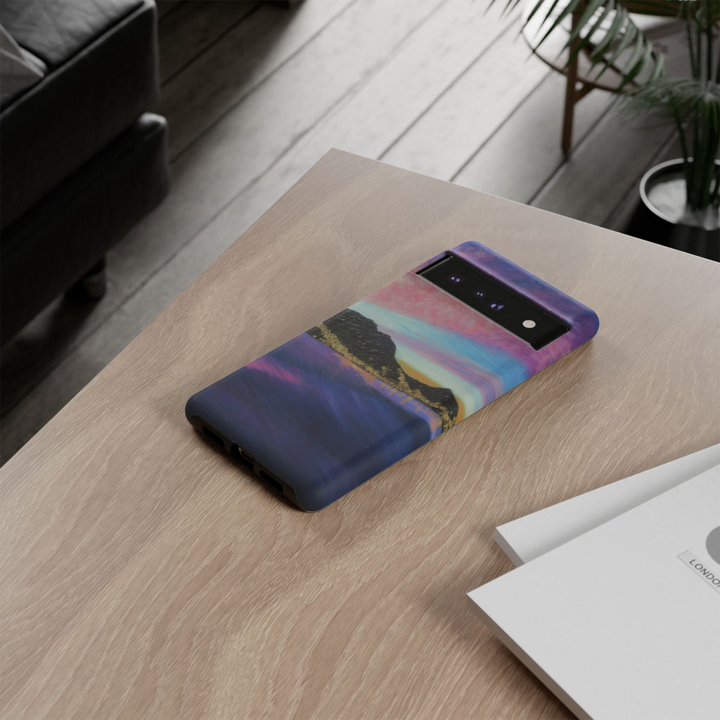 Sunset Mountain Landscape Phone Case — Colorful Sky Tough Case