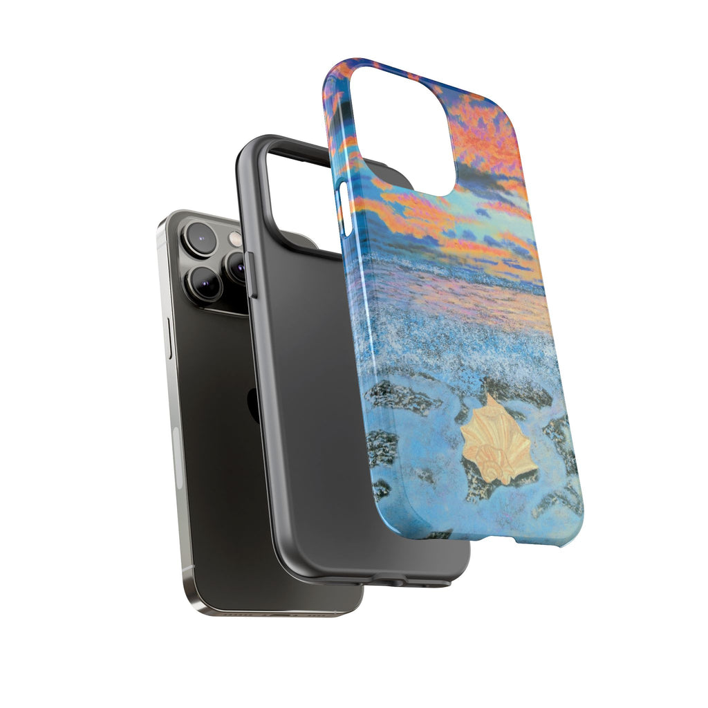 Beach Sunset Phone Case — Tropical Ocean Waves Protective iPhone Cover