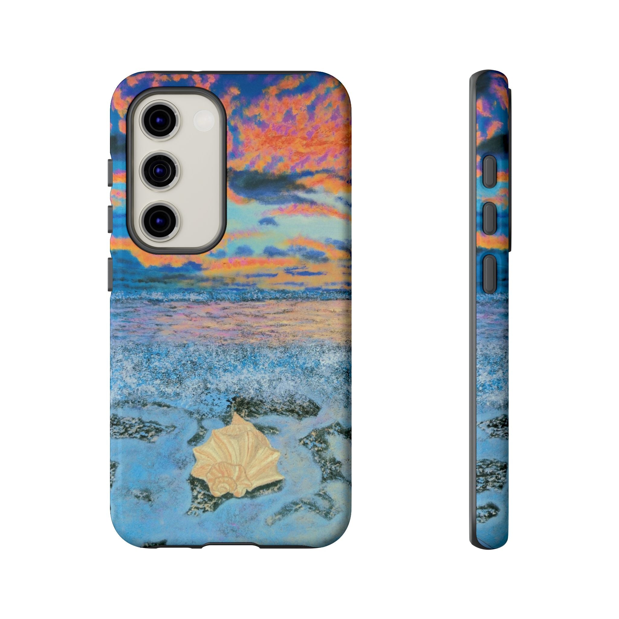 Beach Sunset Phone Case — Tropical Ocean Waves Protective iPhone Cover