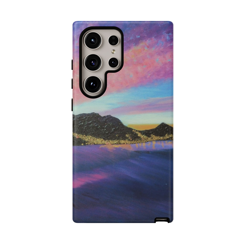 Sunset Mountain Landscape Phone Case — Colorful Sky Tough Case