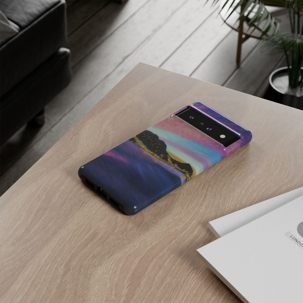 Sunset Mountain Landscape Phone Case — Colorful Sky Tough Case