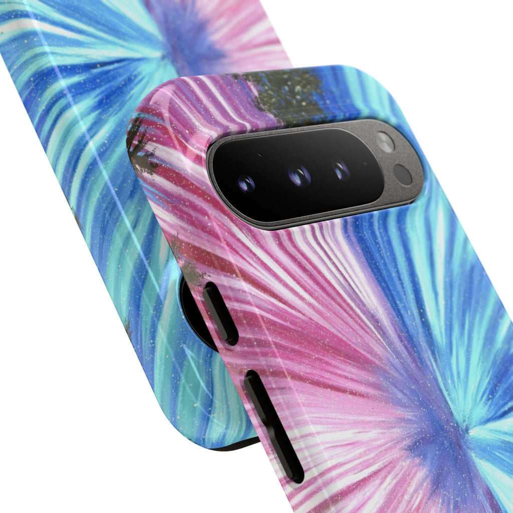 Phone Case — Pink & Blue Burst Tough Protective Case