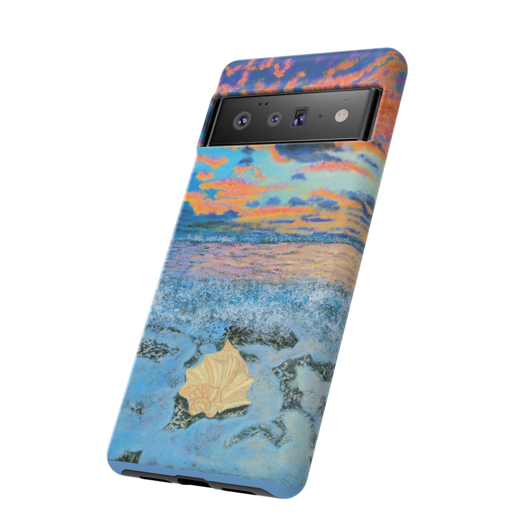 Beach Sunset Phone Case — Tropical Ocean Waves Protective iPhone Cover