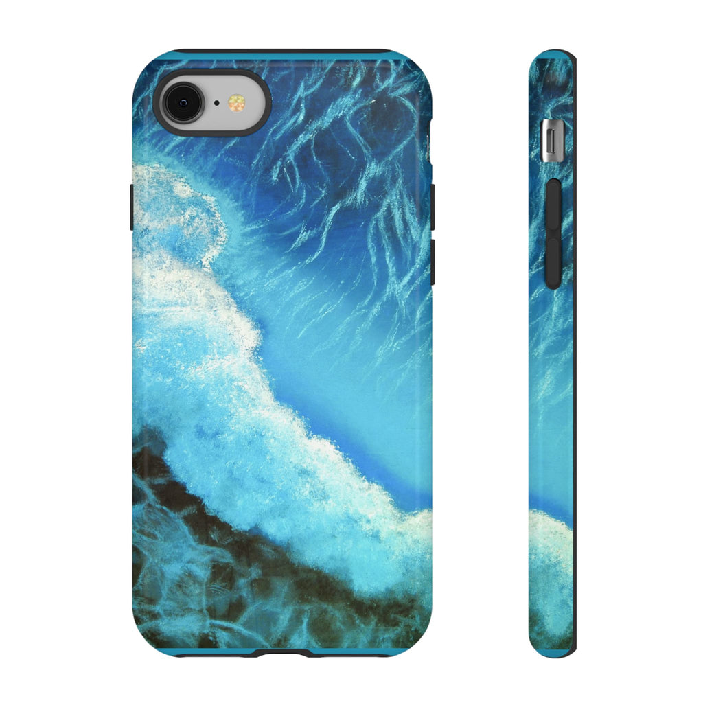 Ocean Wave Tough Phone Case — Blue Sea Water Protective Cover