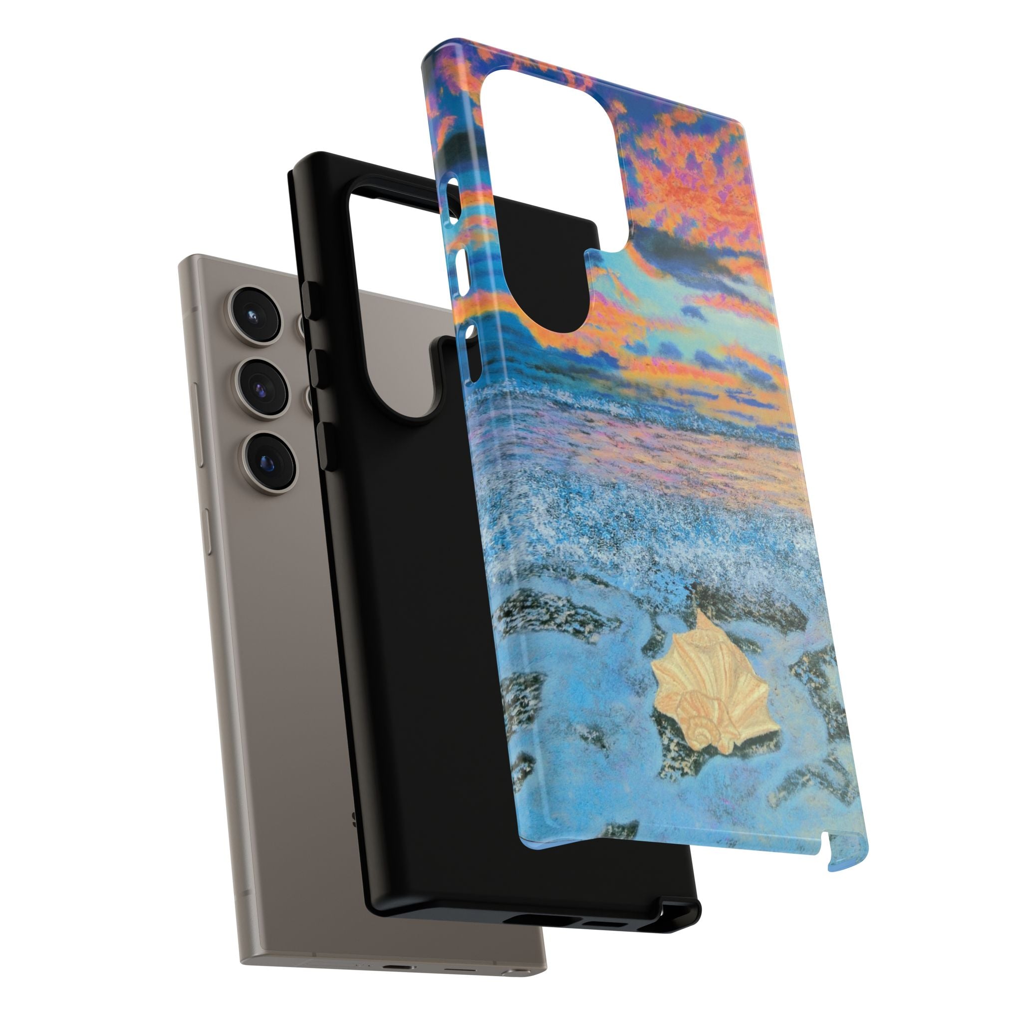 Beach Sunset Phone Case — Tropical Ocean Waves Protective iPhone Cover