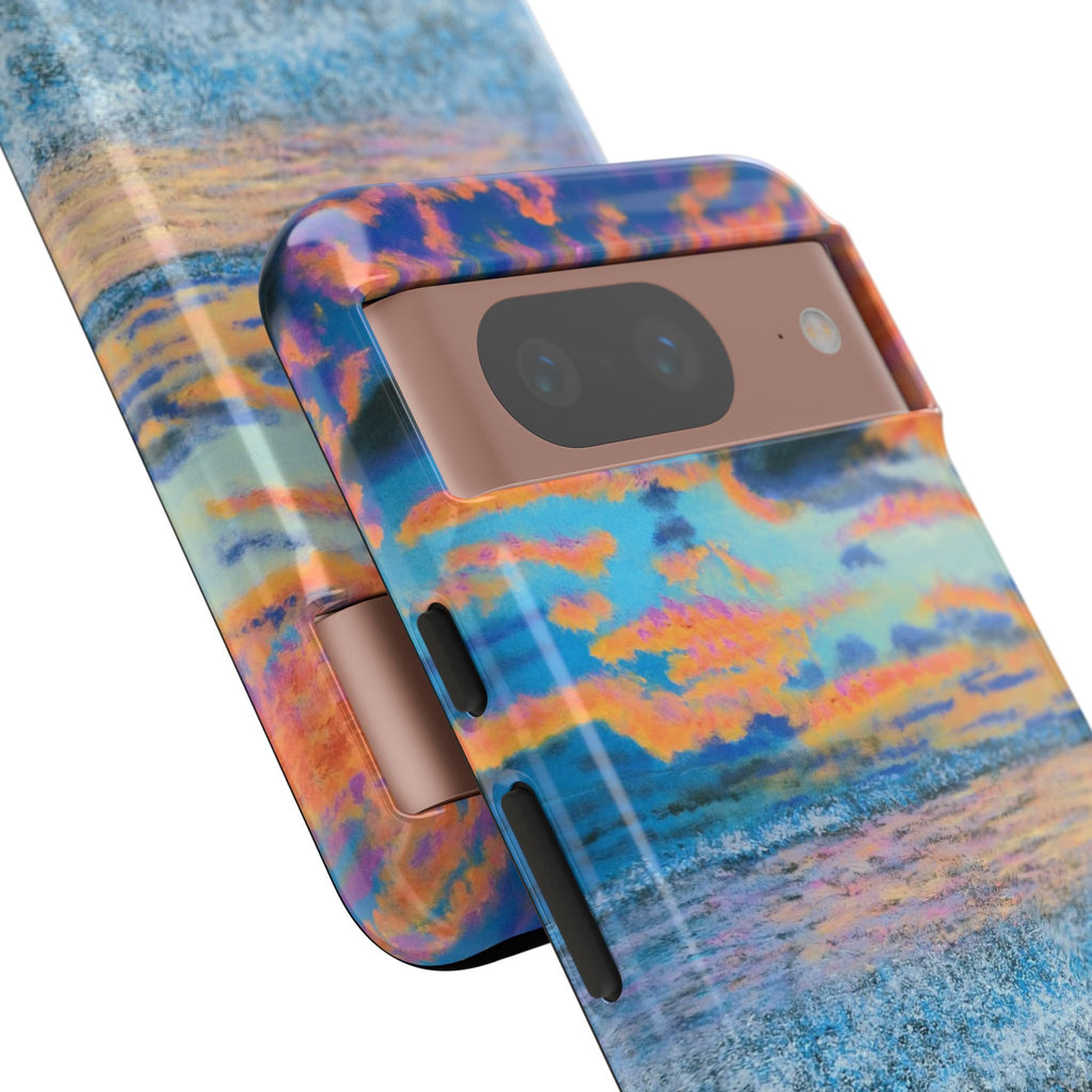 Beach Sunset Phone Case — Tropical Ocean Waves Protective iPhone Cover