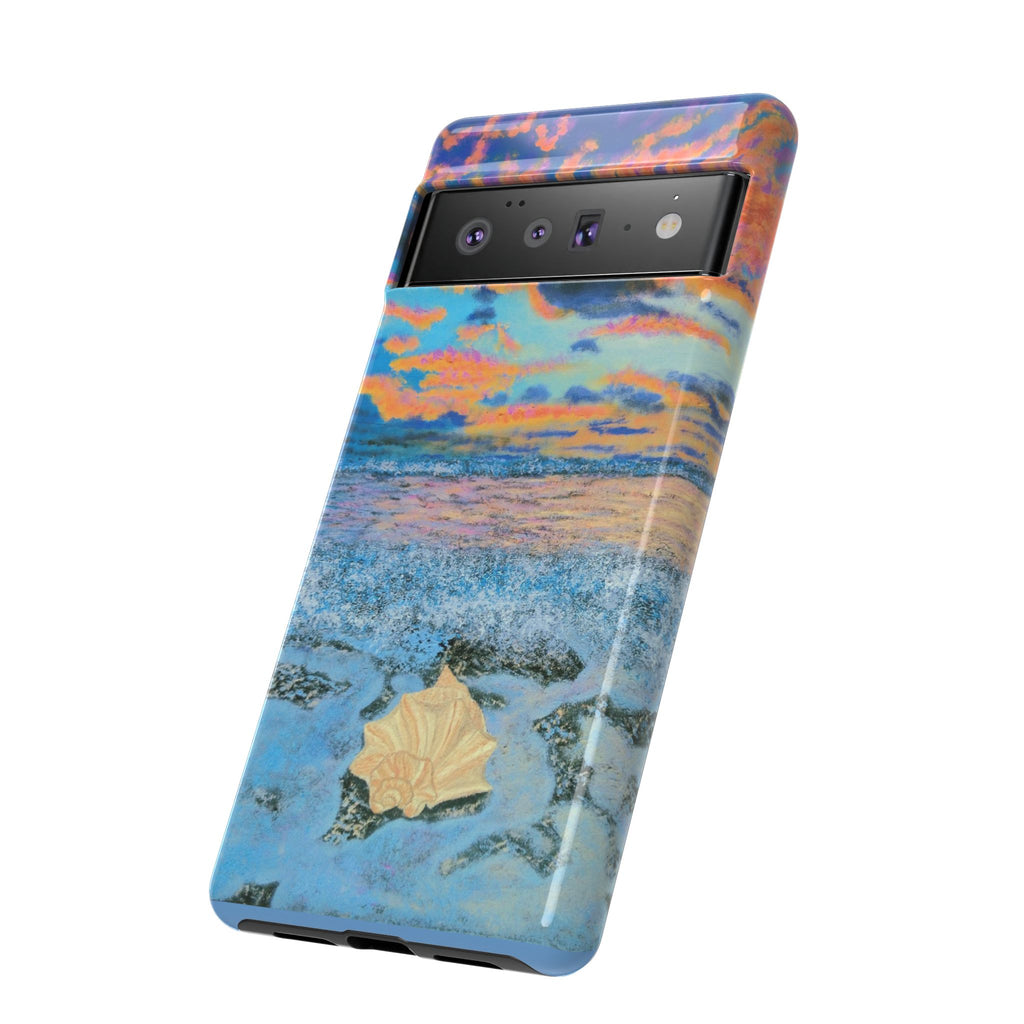 Beach Sunset Phone Case — Tropical Ocean Waves Protective iPhone Cover