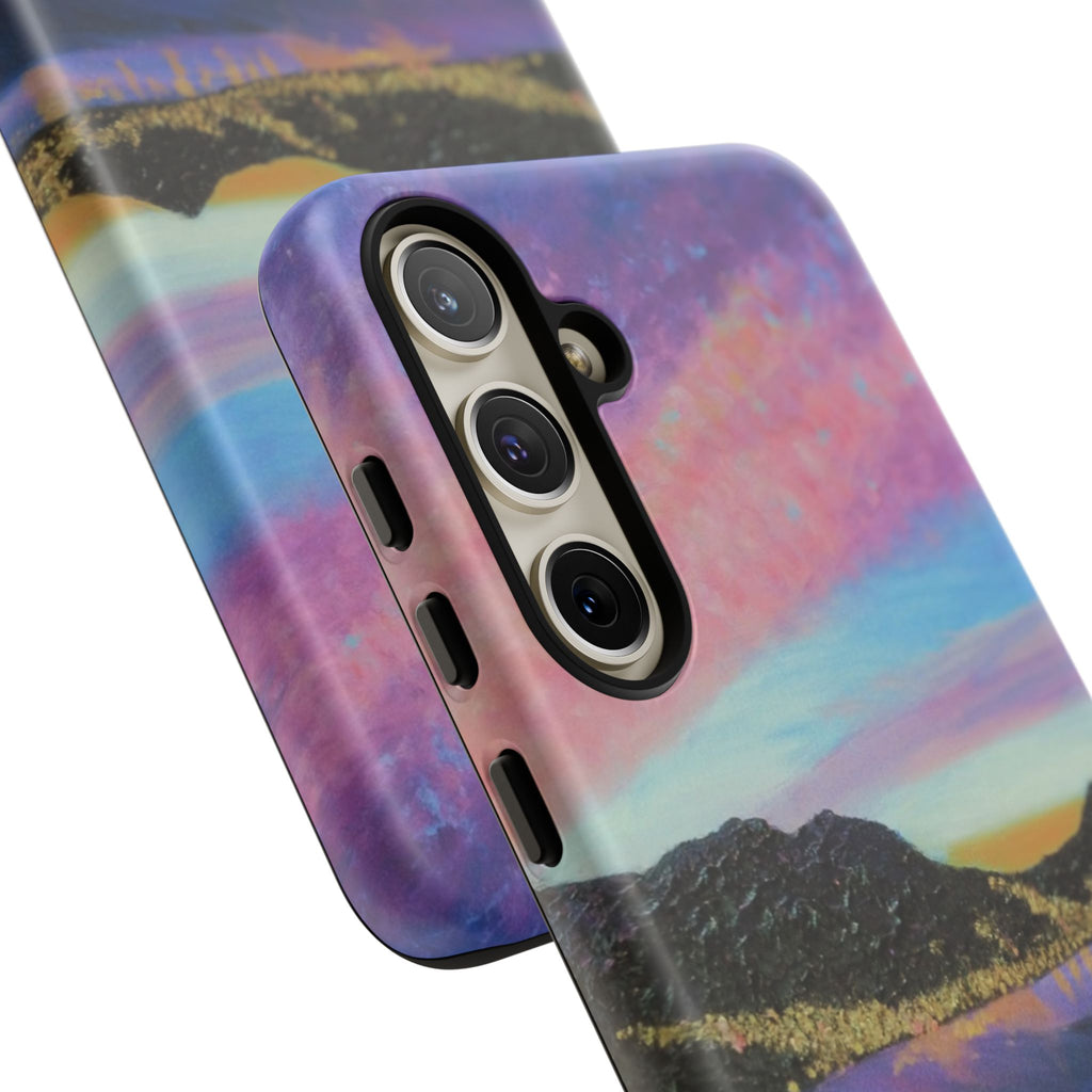 Sunset Mountain Landscape Phone Case — Colorful Sky Tough Case