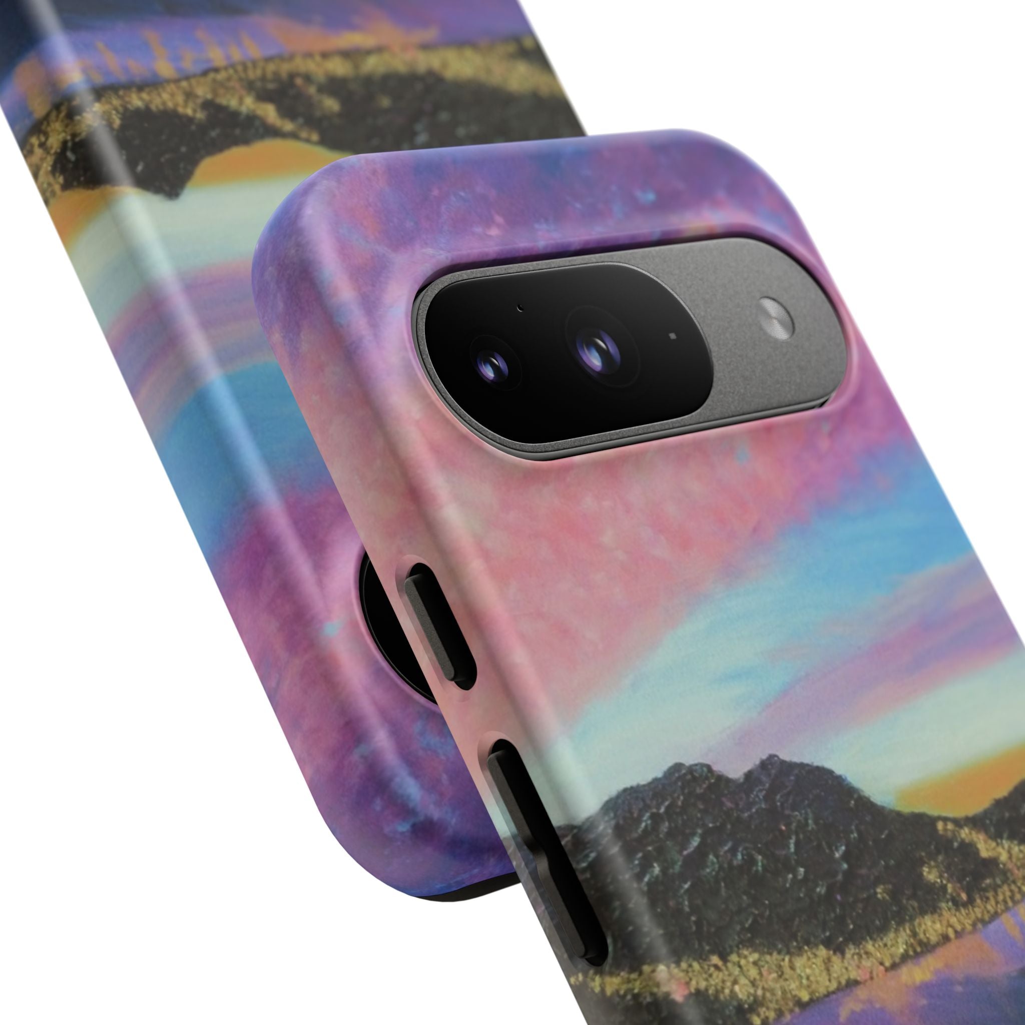 Sunset Mountain Landscape Phone Case — Colorful Sky Tough Case