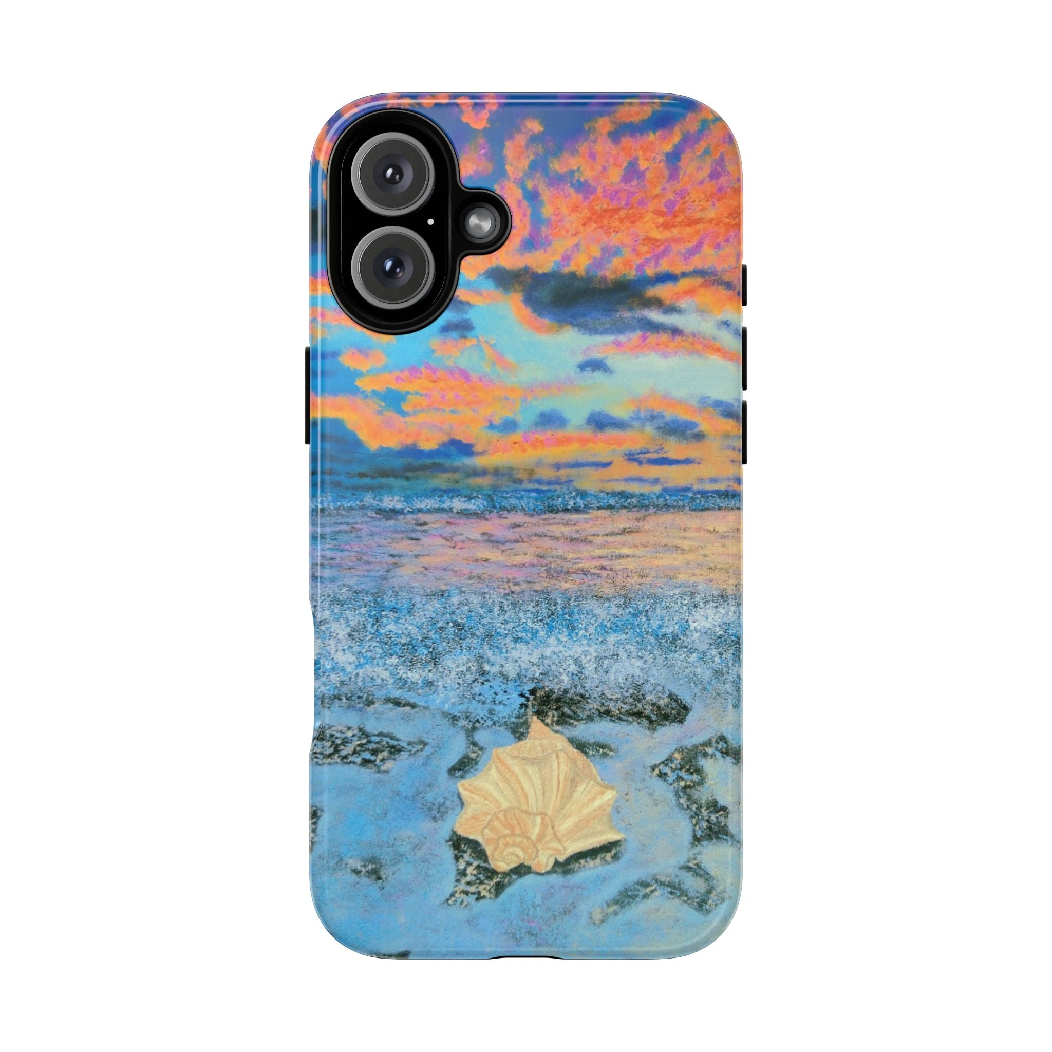 Beach Sunset Phone Case — Tropical Ocean Waves Protective iPhone Cover