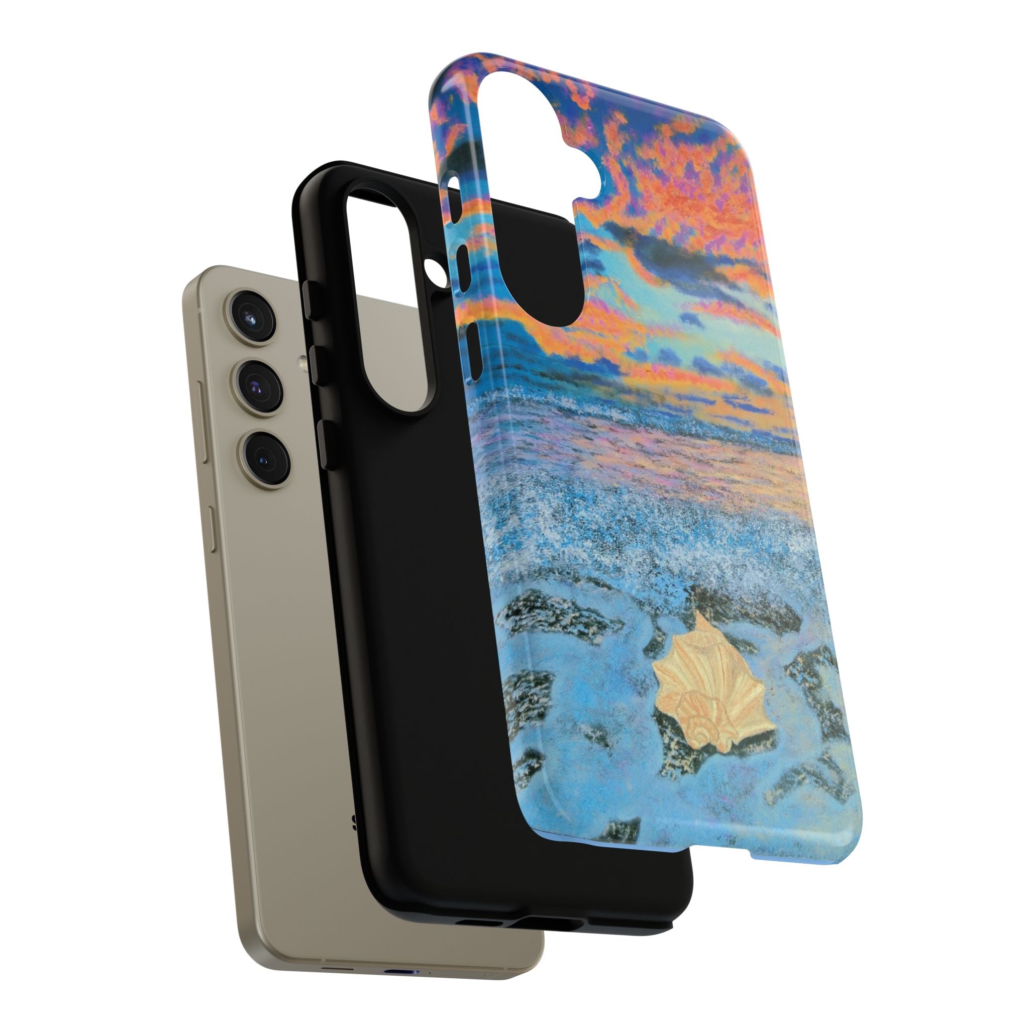 Beach Sunset Phone Case — Tropical Ocean Waves Protective iPhone Cover
