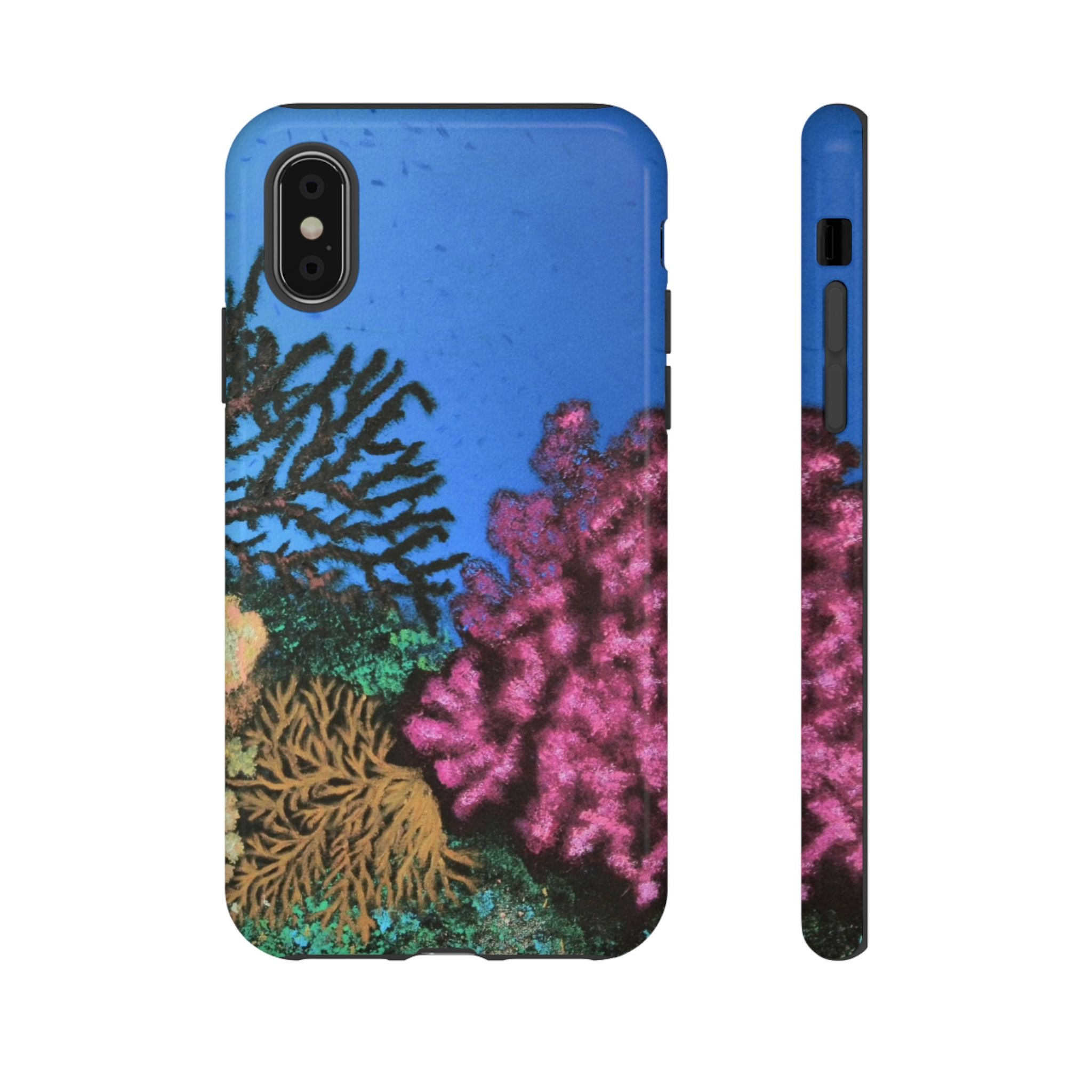 Coral Reef Tough Phone Case — Underwater Ocean Art iPhone Protector