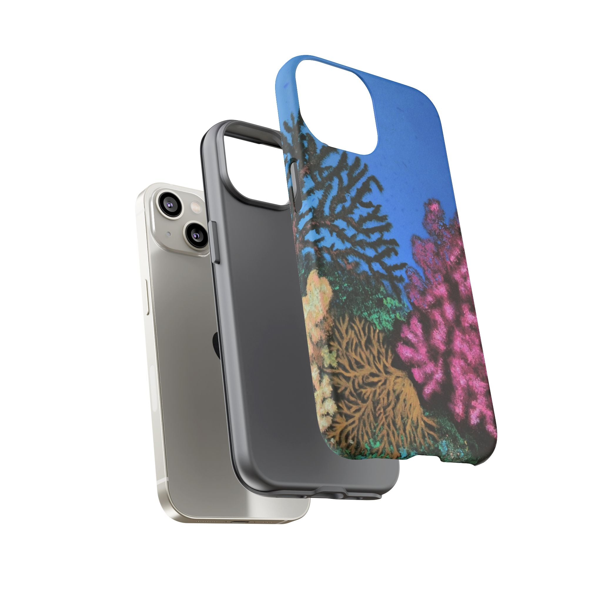 Coral Reef Tough Phone Case — Underwater Ocean Art iPhone Protector