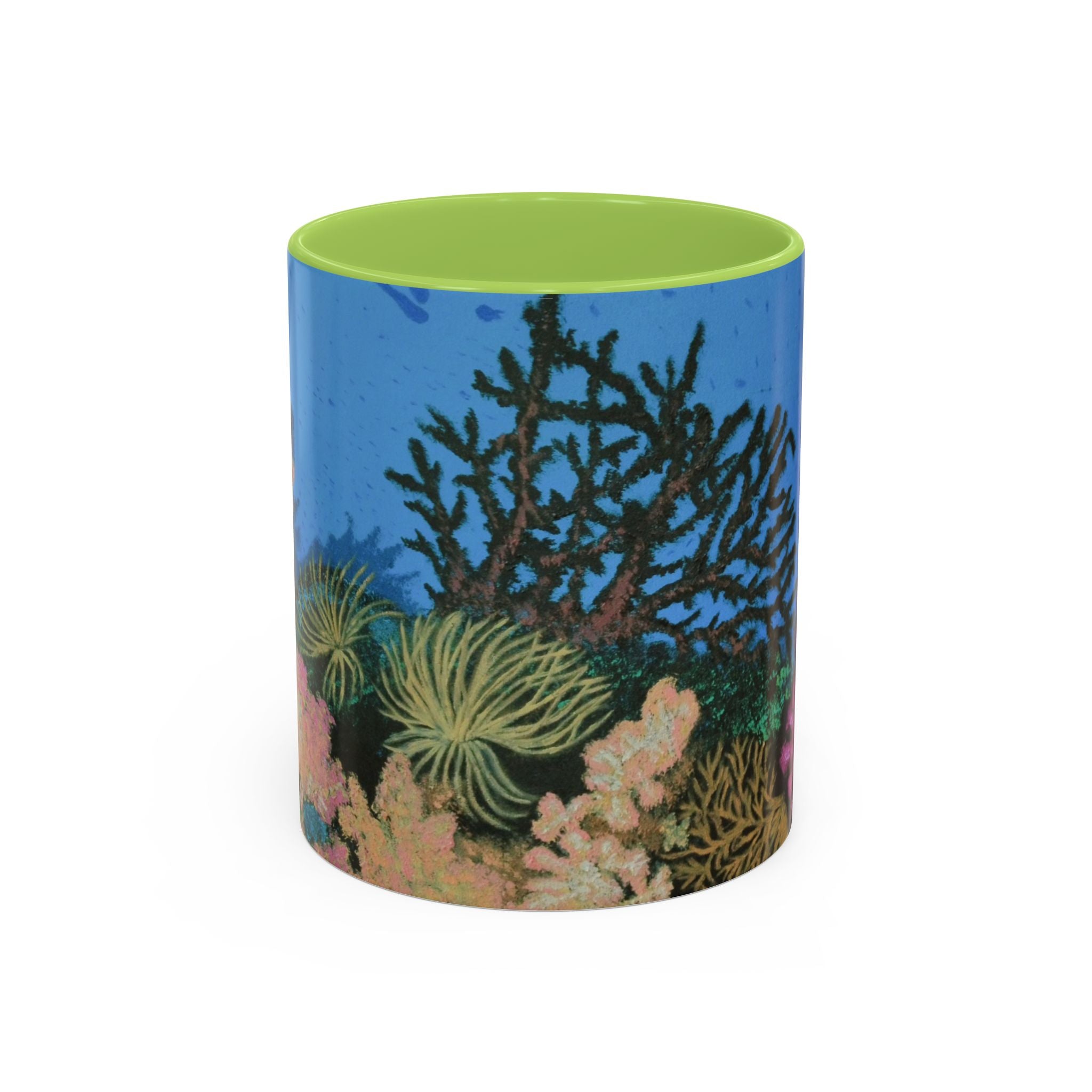 Coral Reef Accent Coffee Mug — Ocean Underwater Sea Life Design