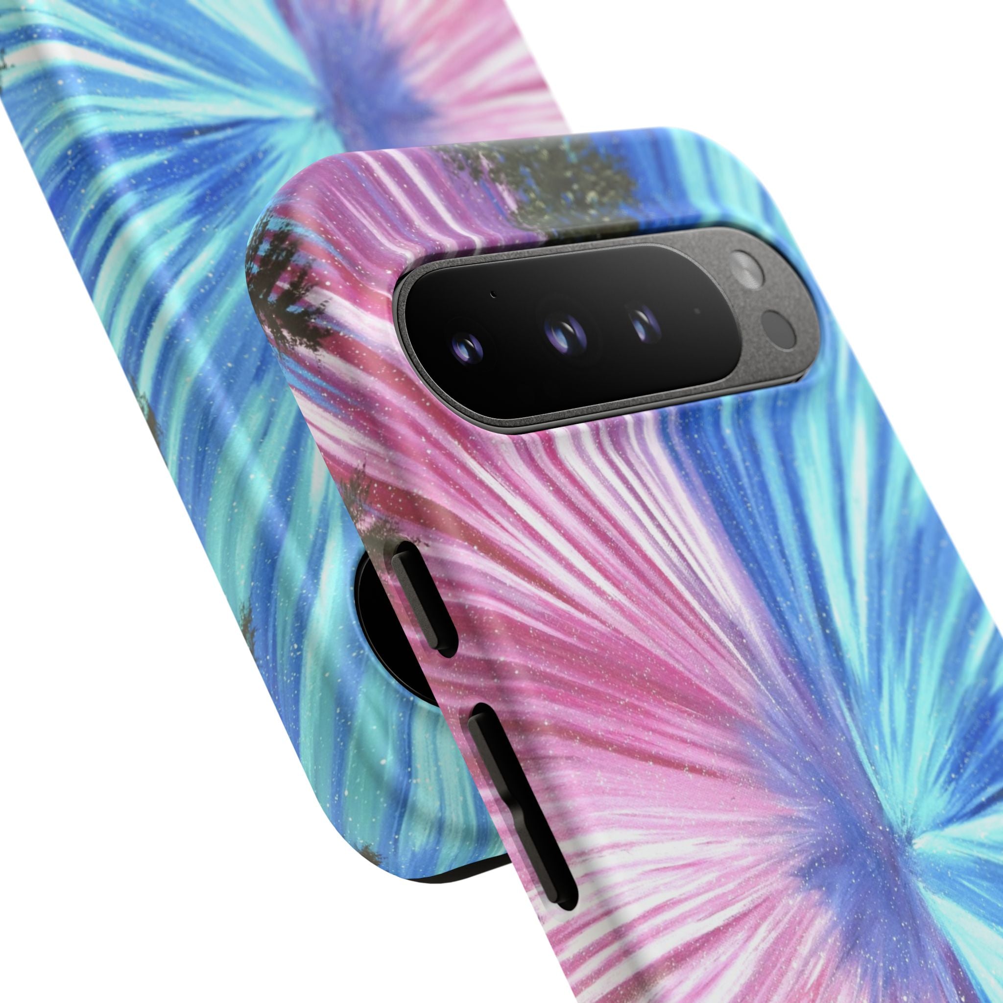Phone Case — Pink & Blue Burst Tough Protective Case
