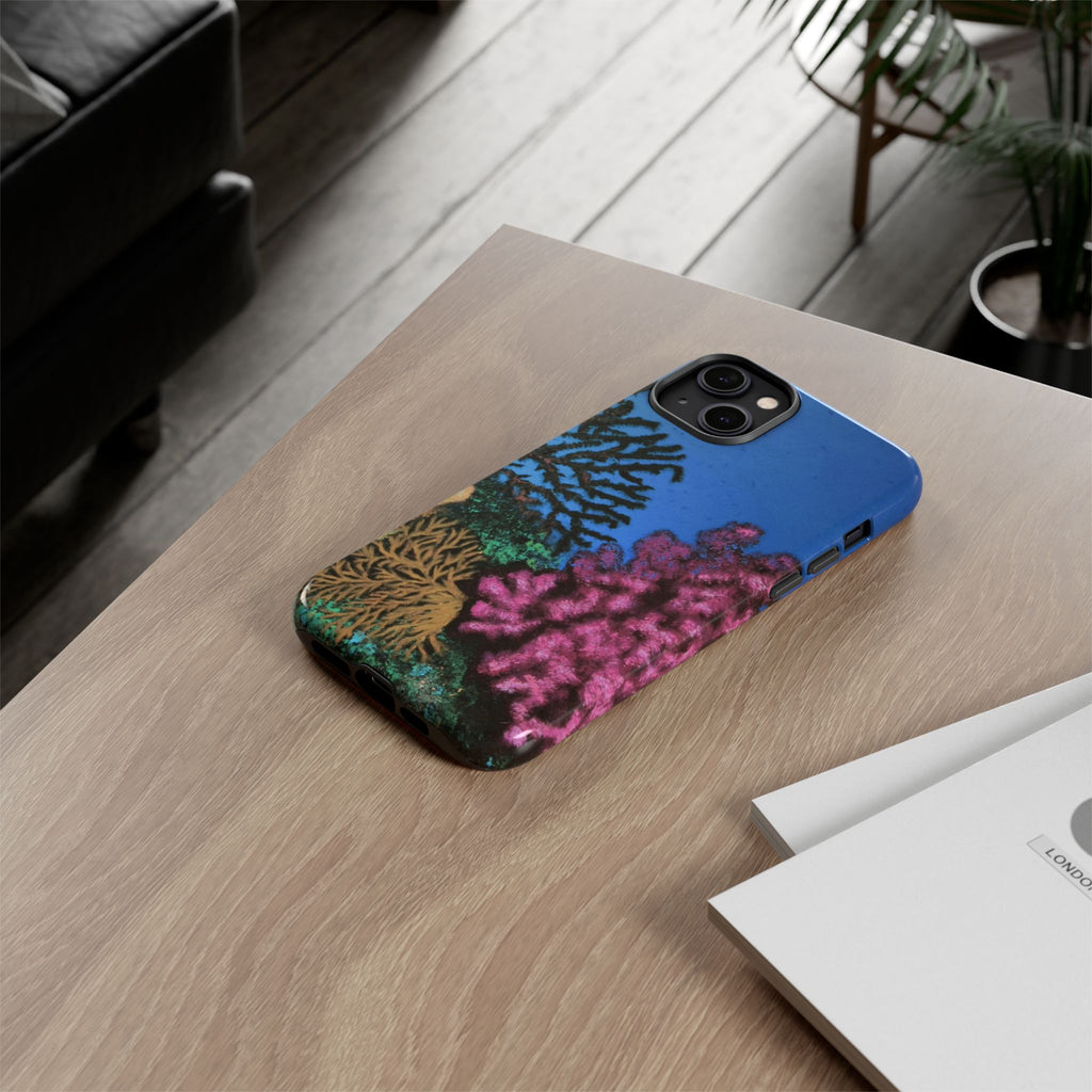 Coral Reef Tough Phone Case — Underwater Ocean Art iPhone Protector