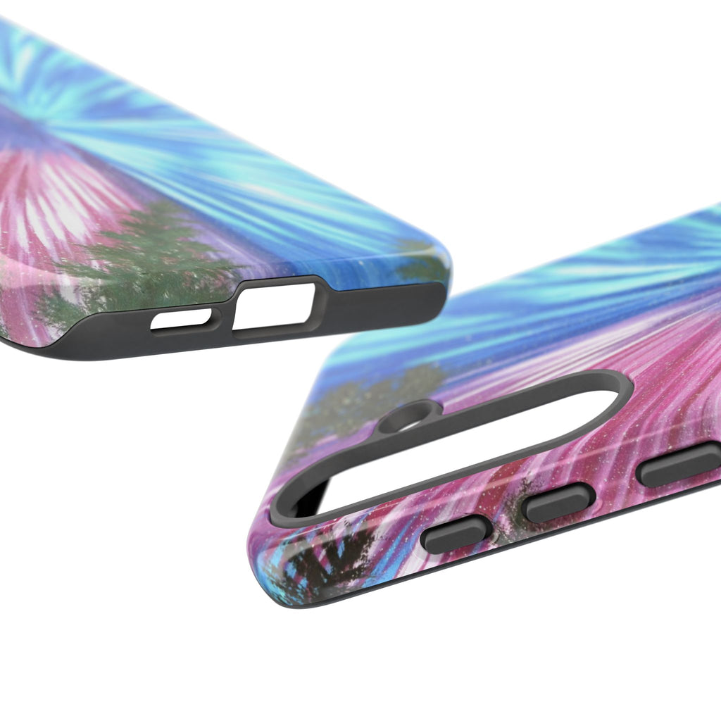 Phone Case — Pink & Blue Burst Tough Protective Case