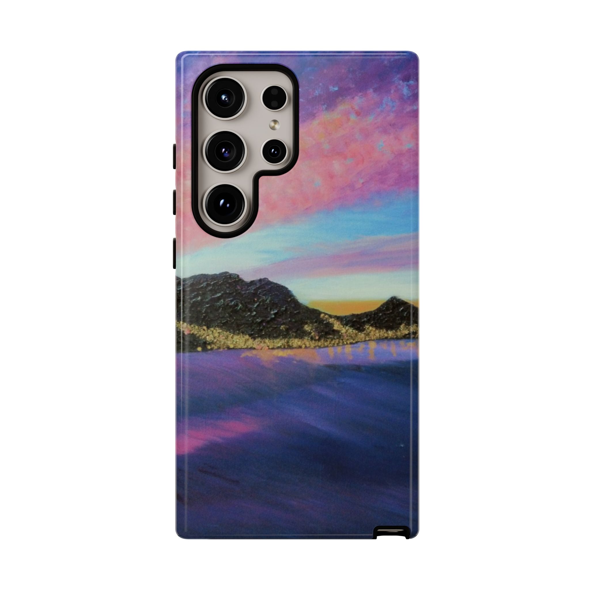 Sunset Mountain Landscape Phone Case — Colorful Sky Tough Case