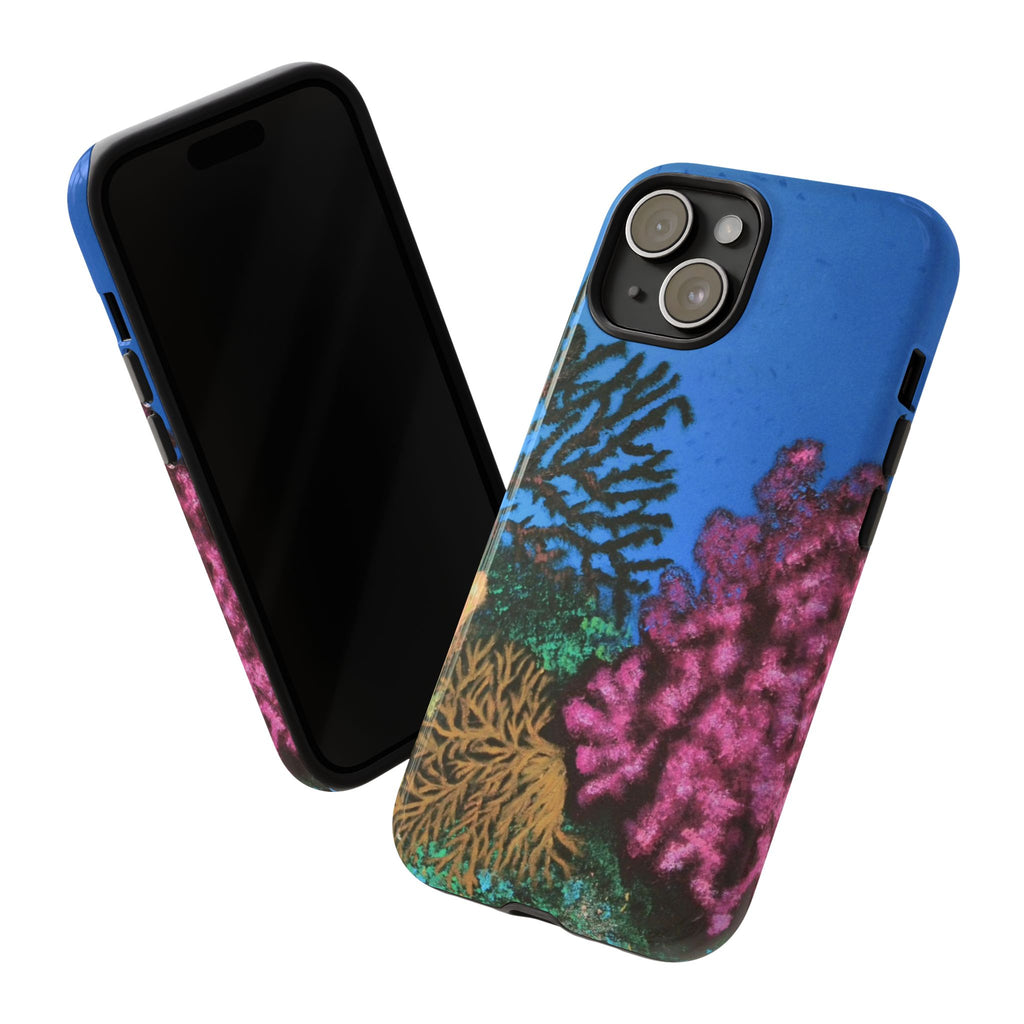 Coral Reef Tough Phone Case — Underwater Ocean Art iPhone Protector