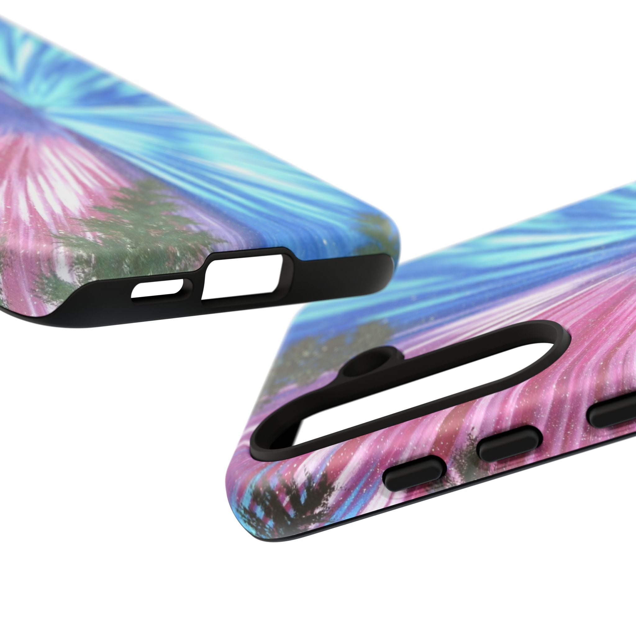 Phone Case — Pink & Blue Burst Tough Protective Case