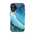Ocean Wave Tough Phone Case — Blue Sea Water Protective Cover