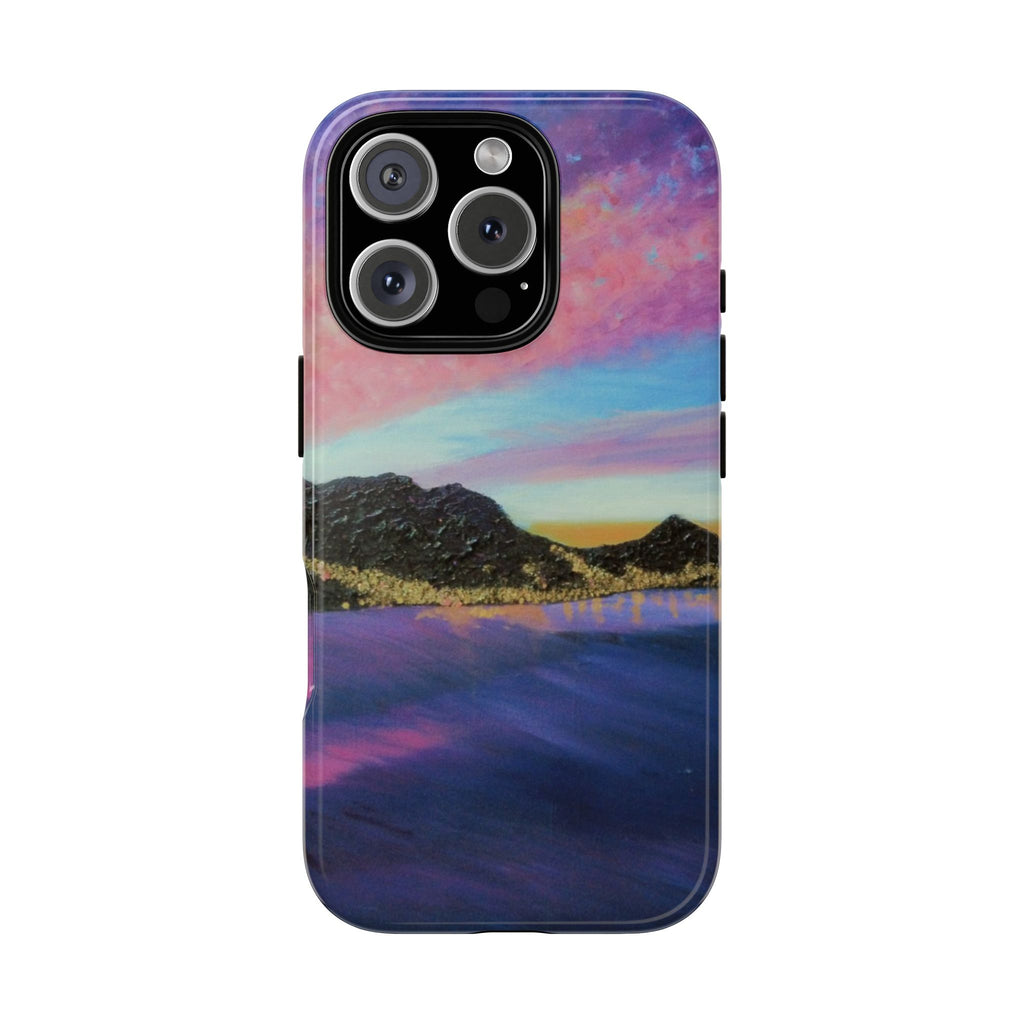 Sunset Mountain Landscape Phone Case — Colorful Sky Tough Case