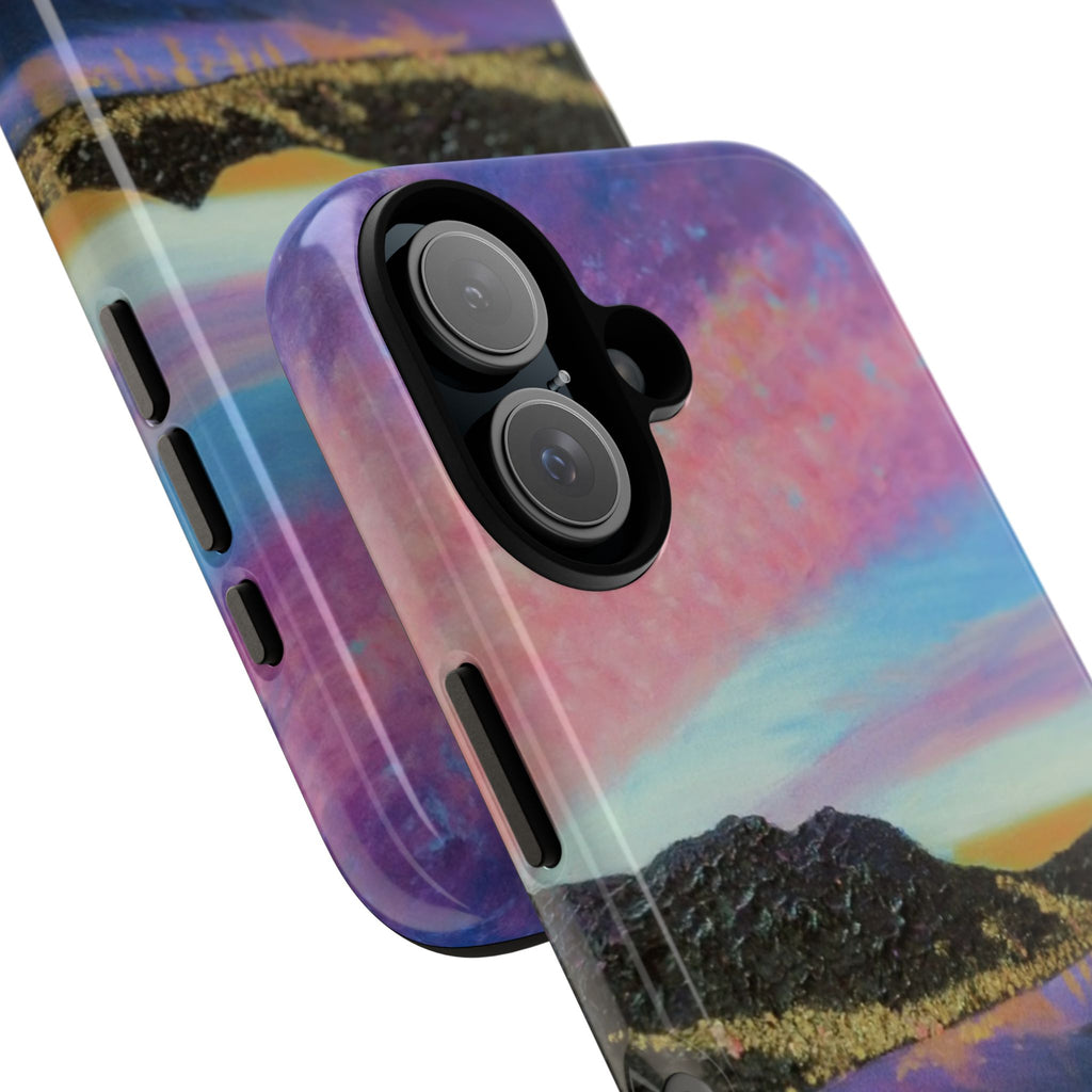Sunset Mountain Landscape Phone Case — Colorful Sky Tough Case